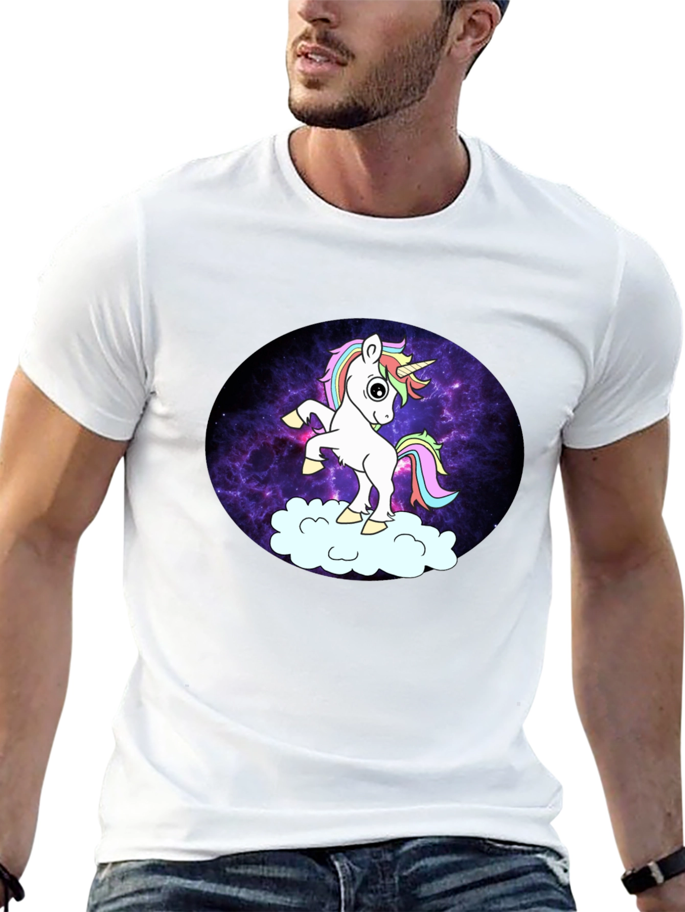 Unicorn Galaxy Graphic T-Shirt