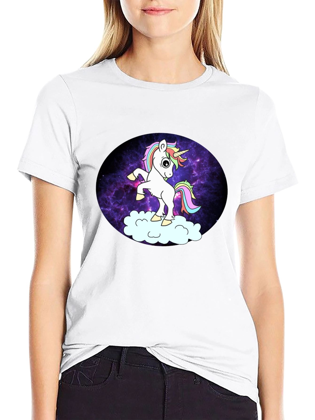 Unicorn Galaxy Graphic T-Shirt