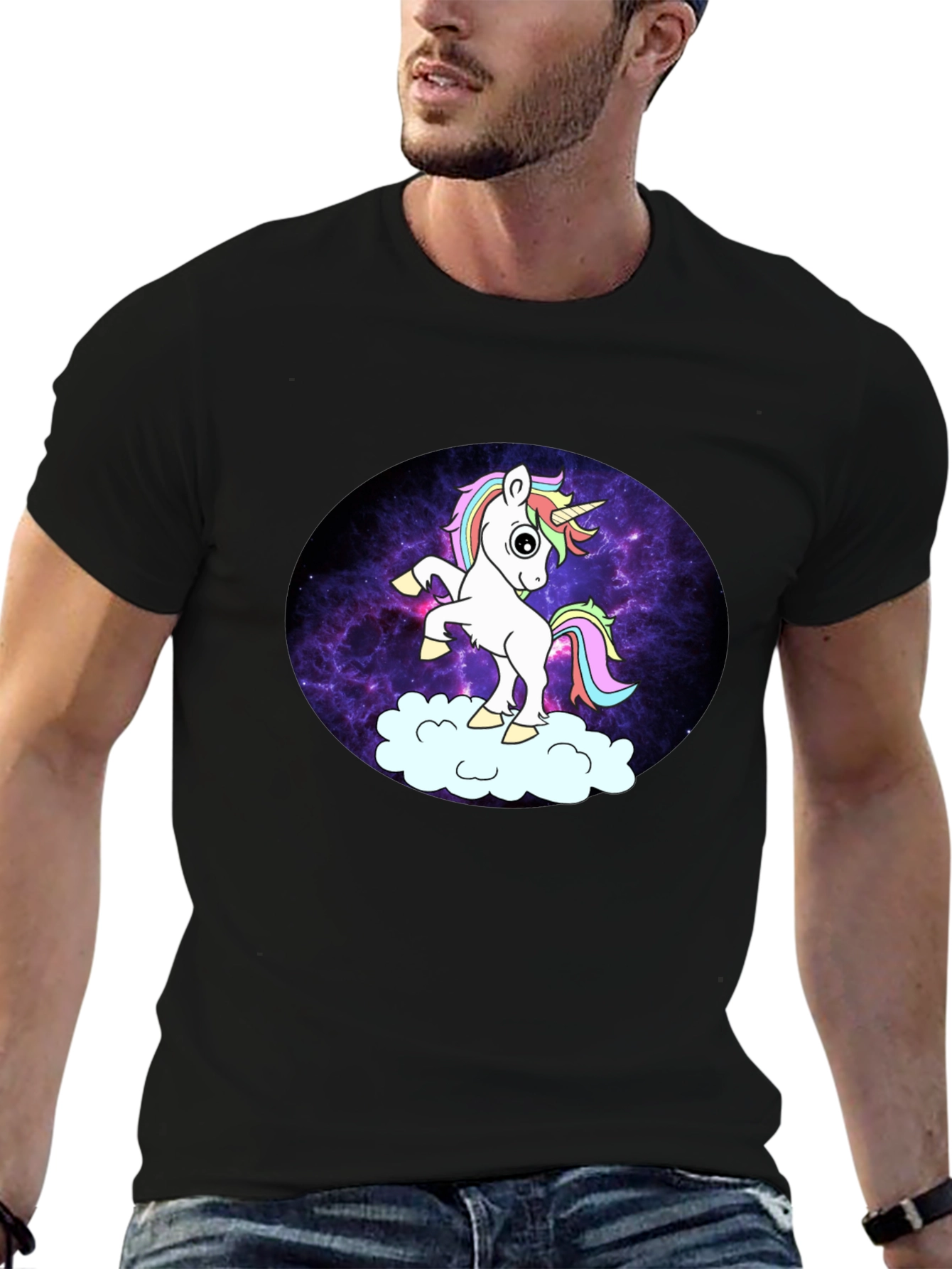 Unicorn Galaxy Graphic T-Shirt