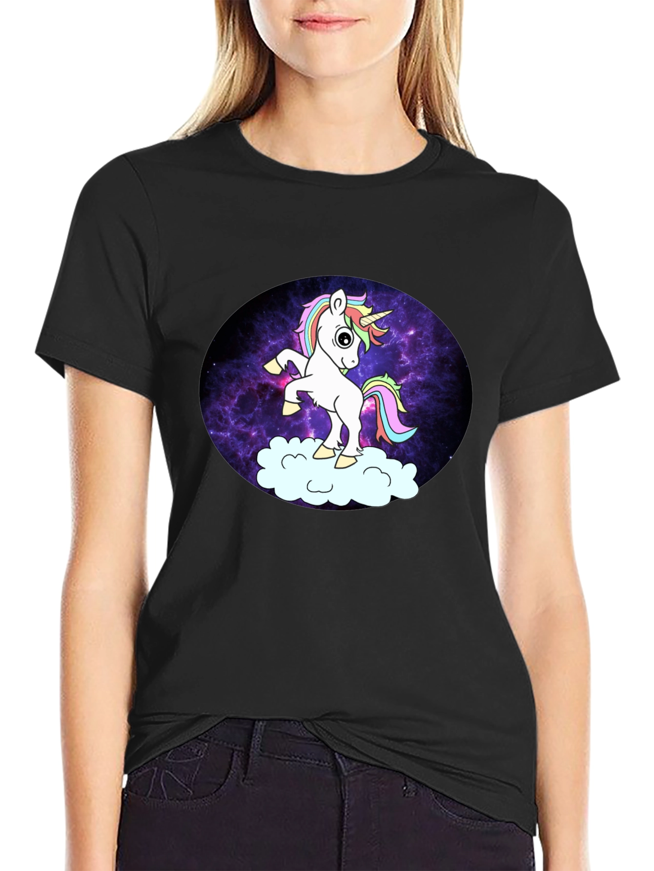 Unicorn Galaxy Graphic T-Shirt