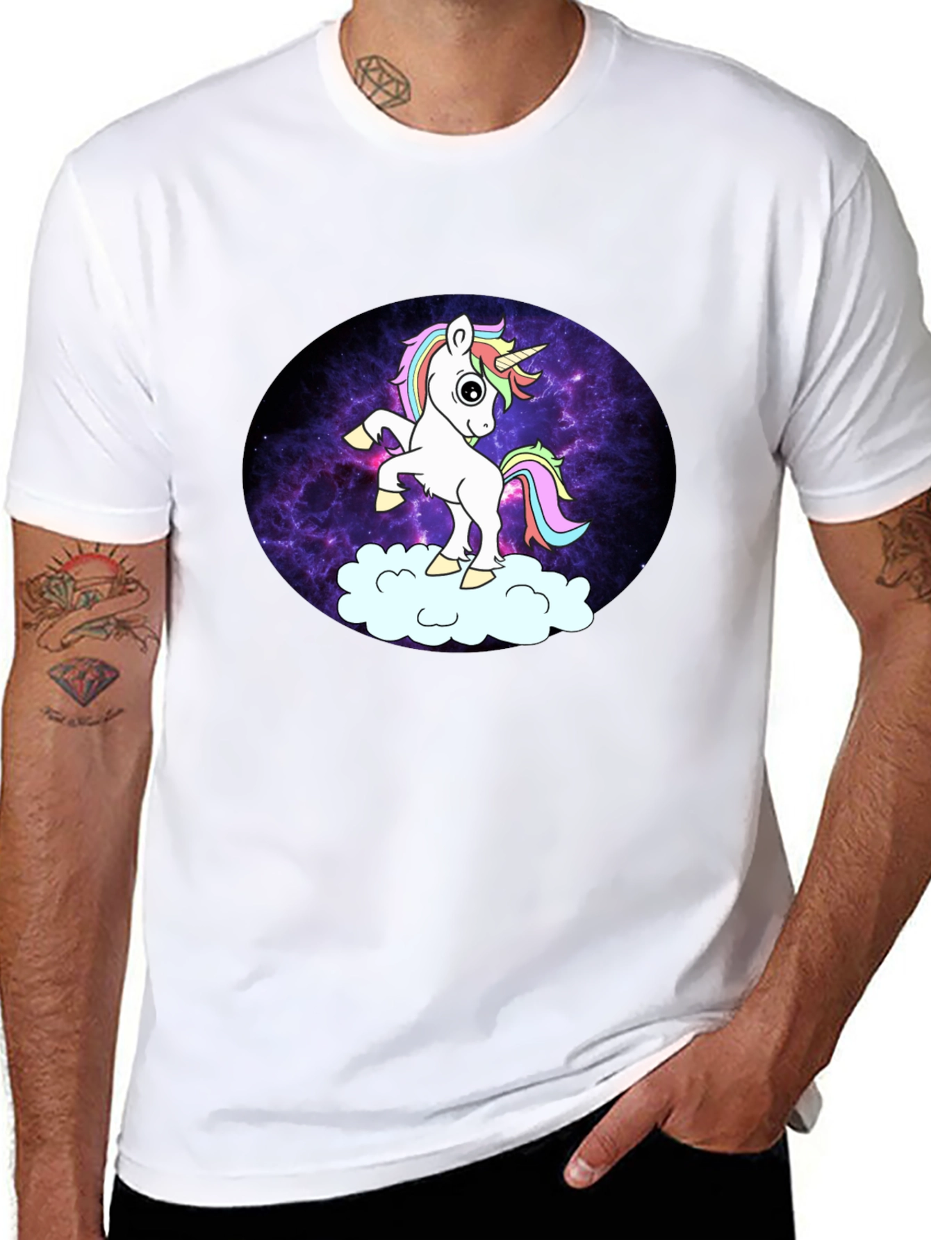 Unicorn Galaxy Graphic T-Shirt