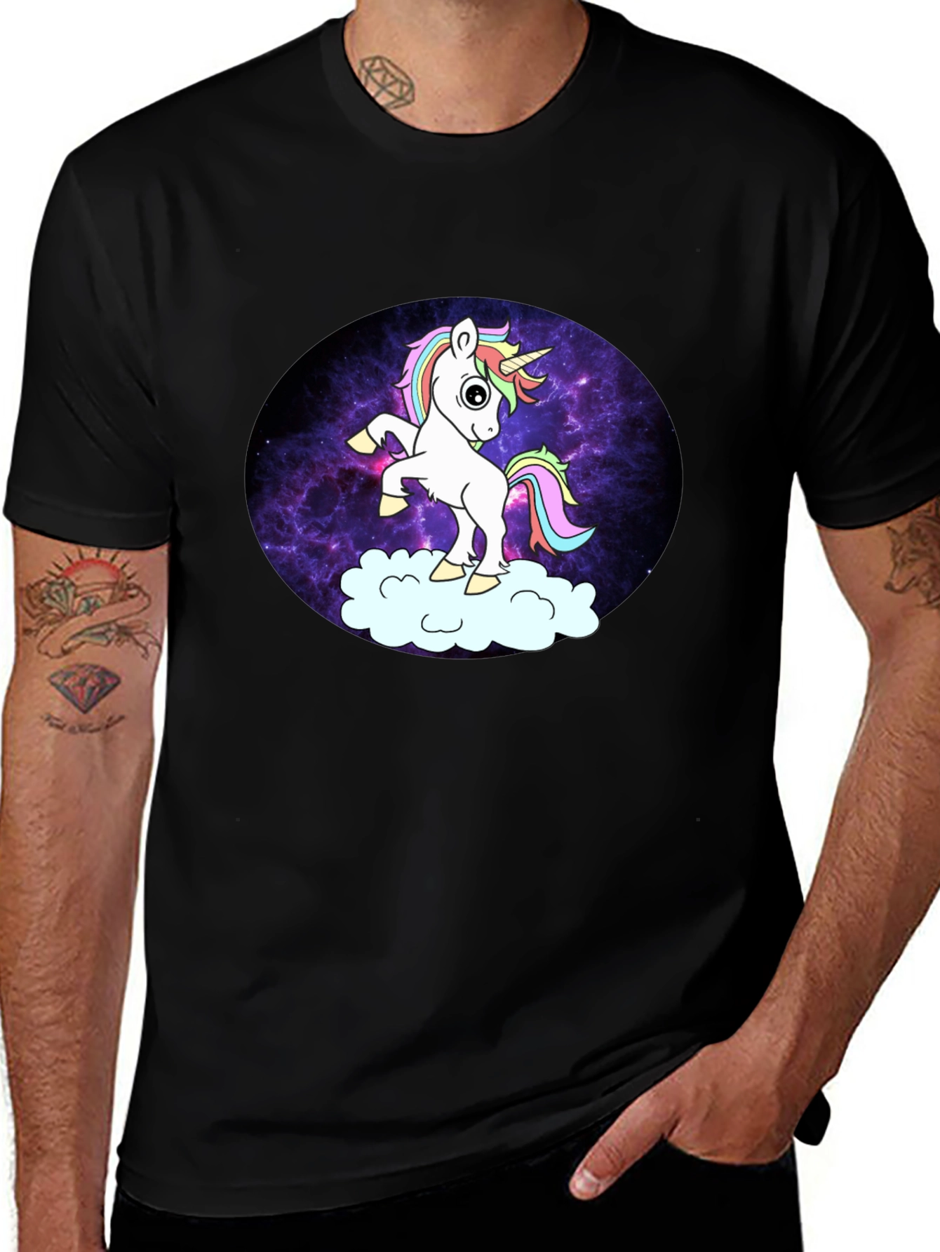 Unicorn Galaxy Graphic T-Shirt