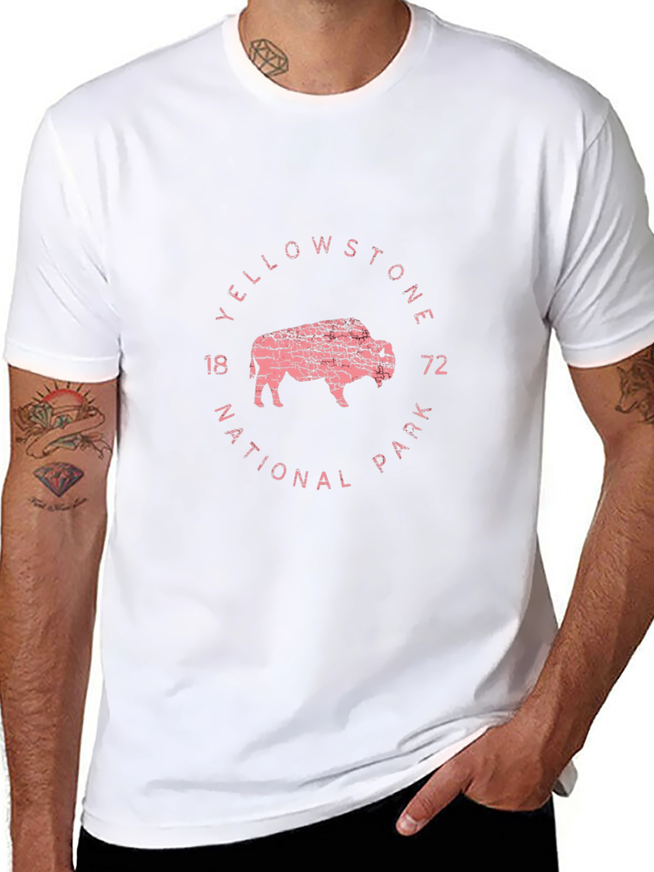Yellowstone National Park Buffalo Graphic Tee