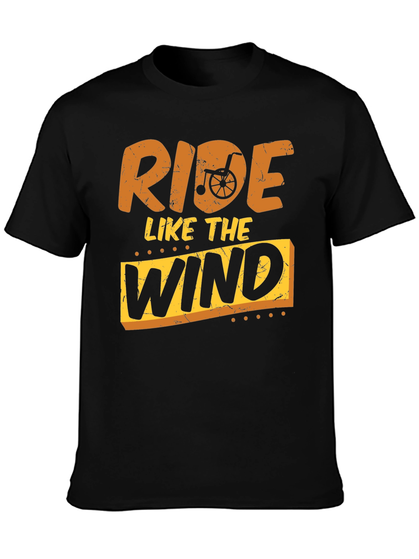 Ride Like The Wind Black Graphic T-Shirt