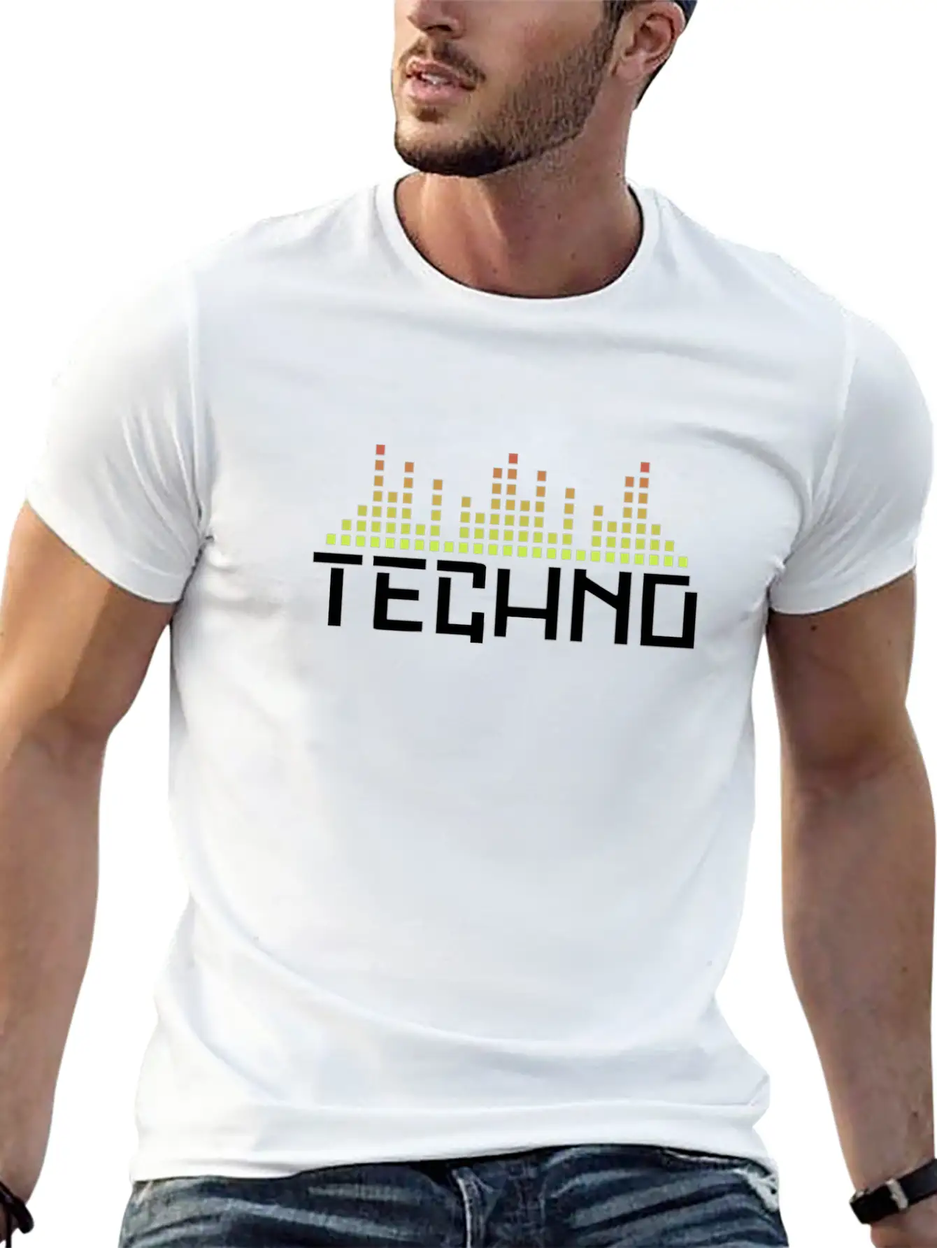Techno Party Lightweight Cotton T-Shirt – Daily Comfort Graphic Shirt