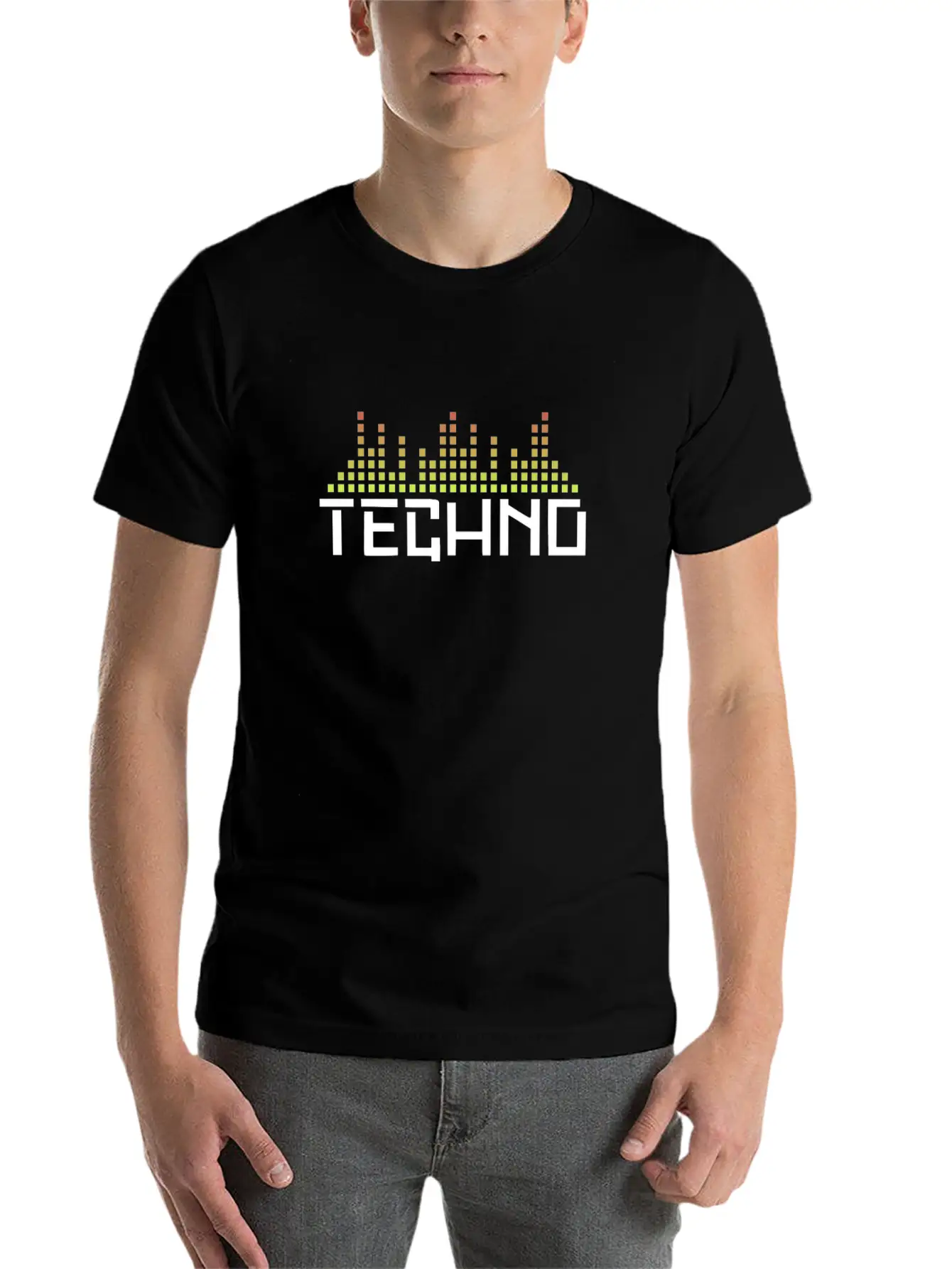 Techno Party Lightweight Cotton T-Shirt – Daily Comfort Graphic Shirt