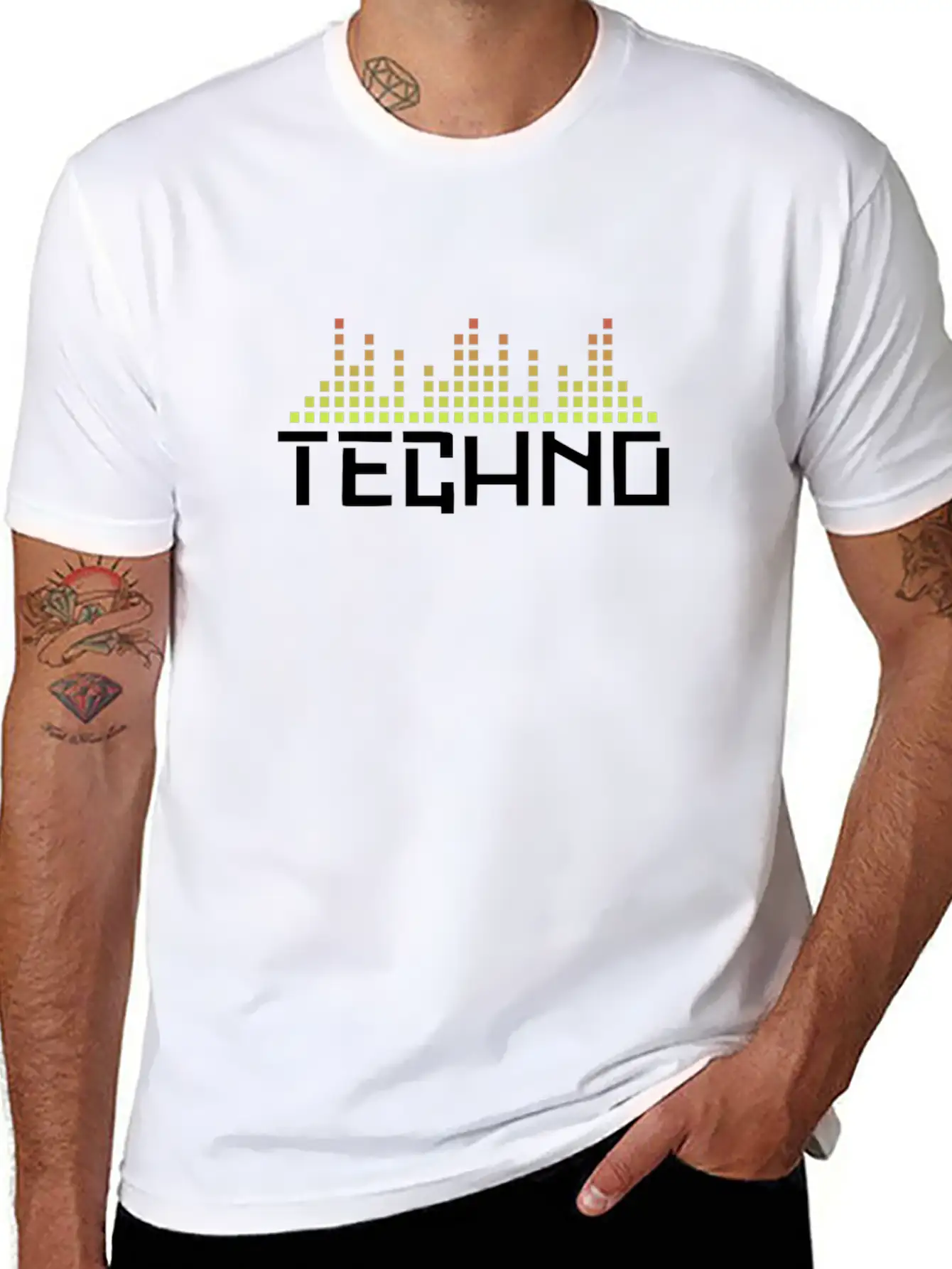 Techno Party Lightweight Cotton T-Shirt – Daily Comfort Graphic Shirt