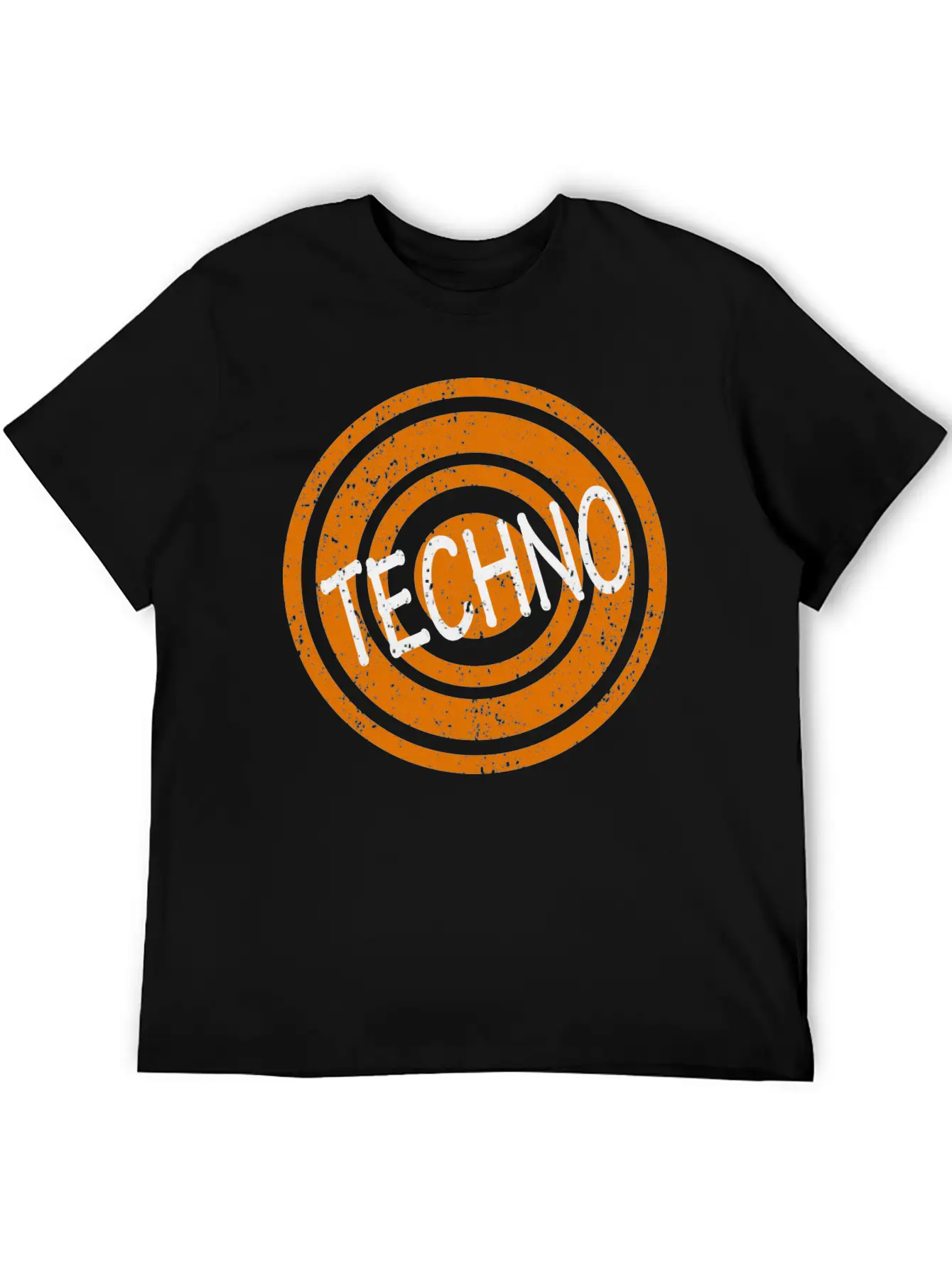 Techno White Word Lightweight Cotton T-Shirt – Daily Comfort Graphic Shirt