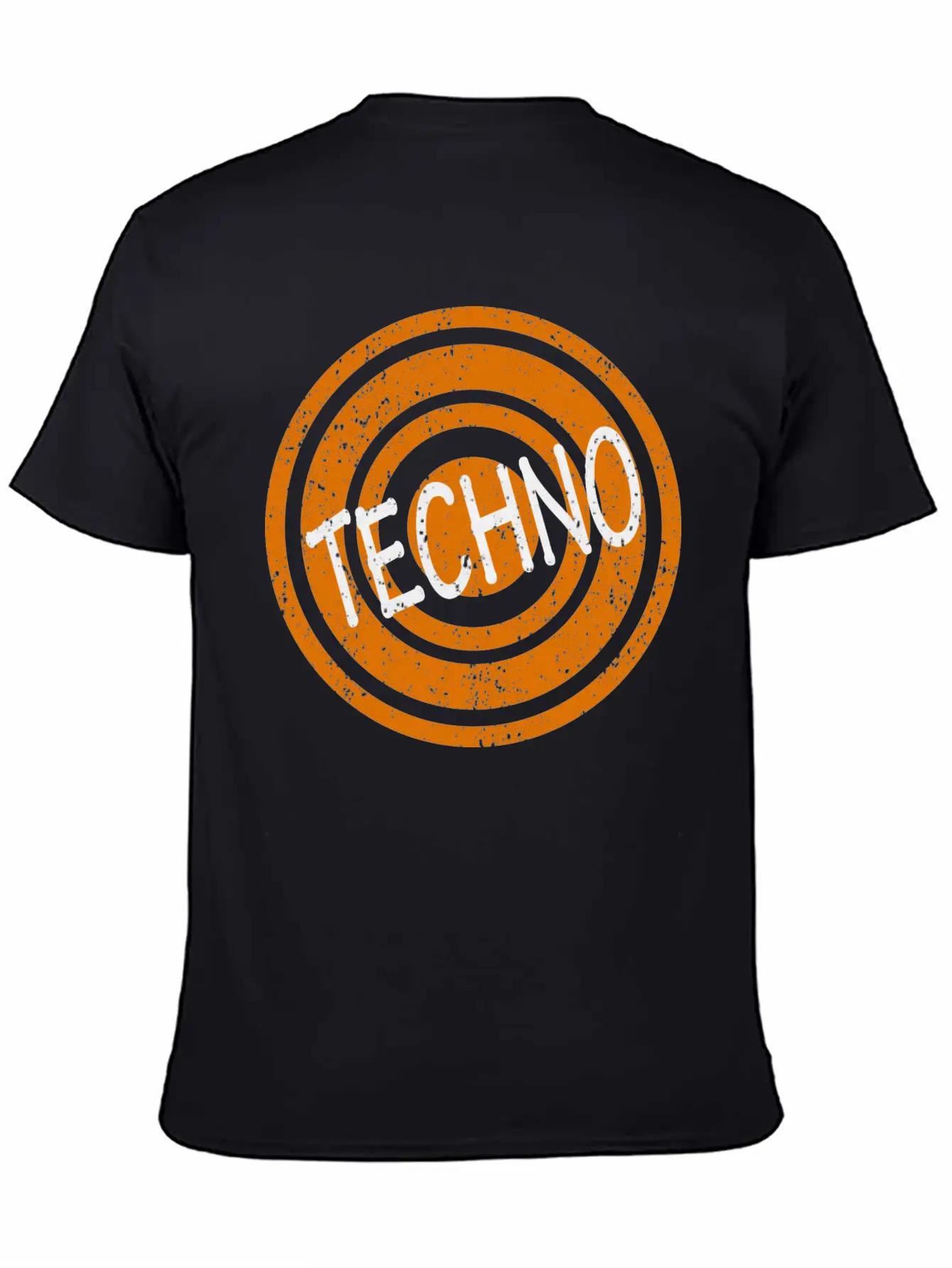 Techno White Word Lightweight Cotton T-Shirt – Daily Comfort Graphic Shirt