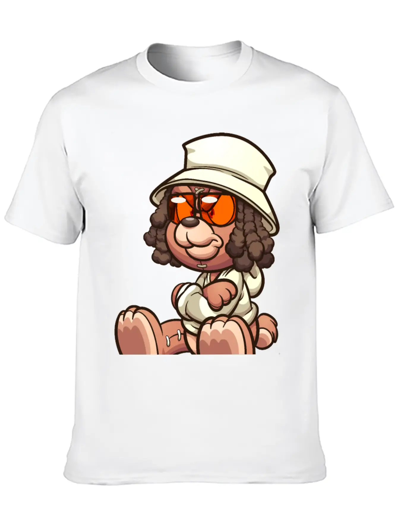 Teddy Bear Sunglasses Lightweight Cotton T-Shirt – Daily Comfort Graphic Shirt