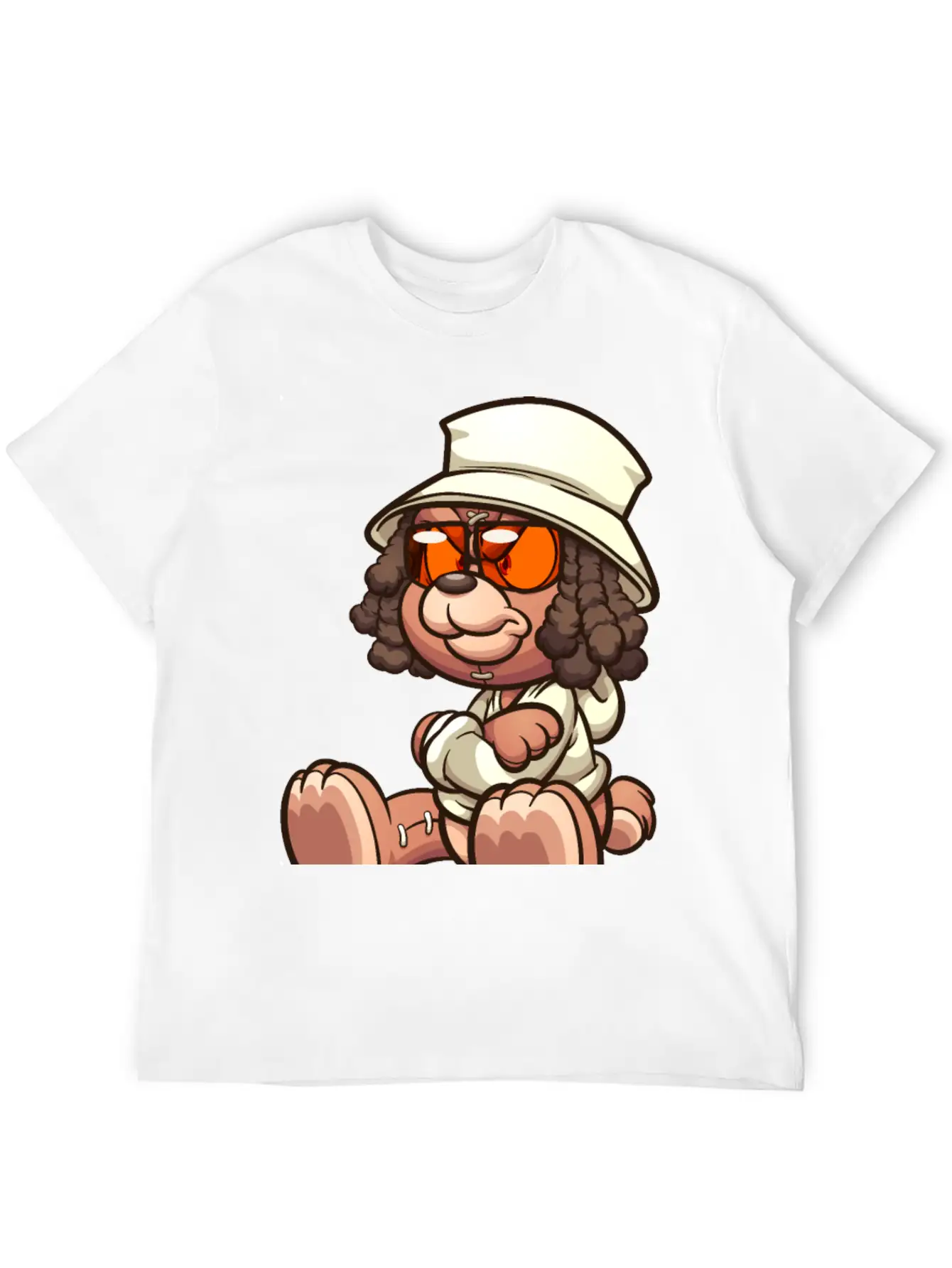Teddy Bear Sunglasses Lightweight Cotton T-Shirt – Daily Comfort Graphic Shirt