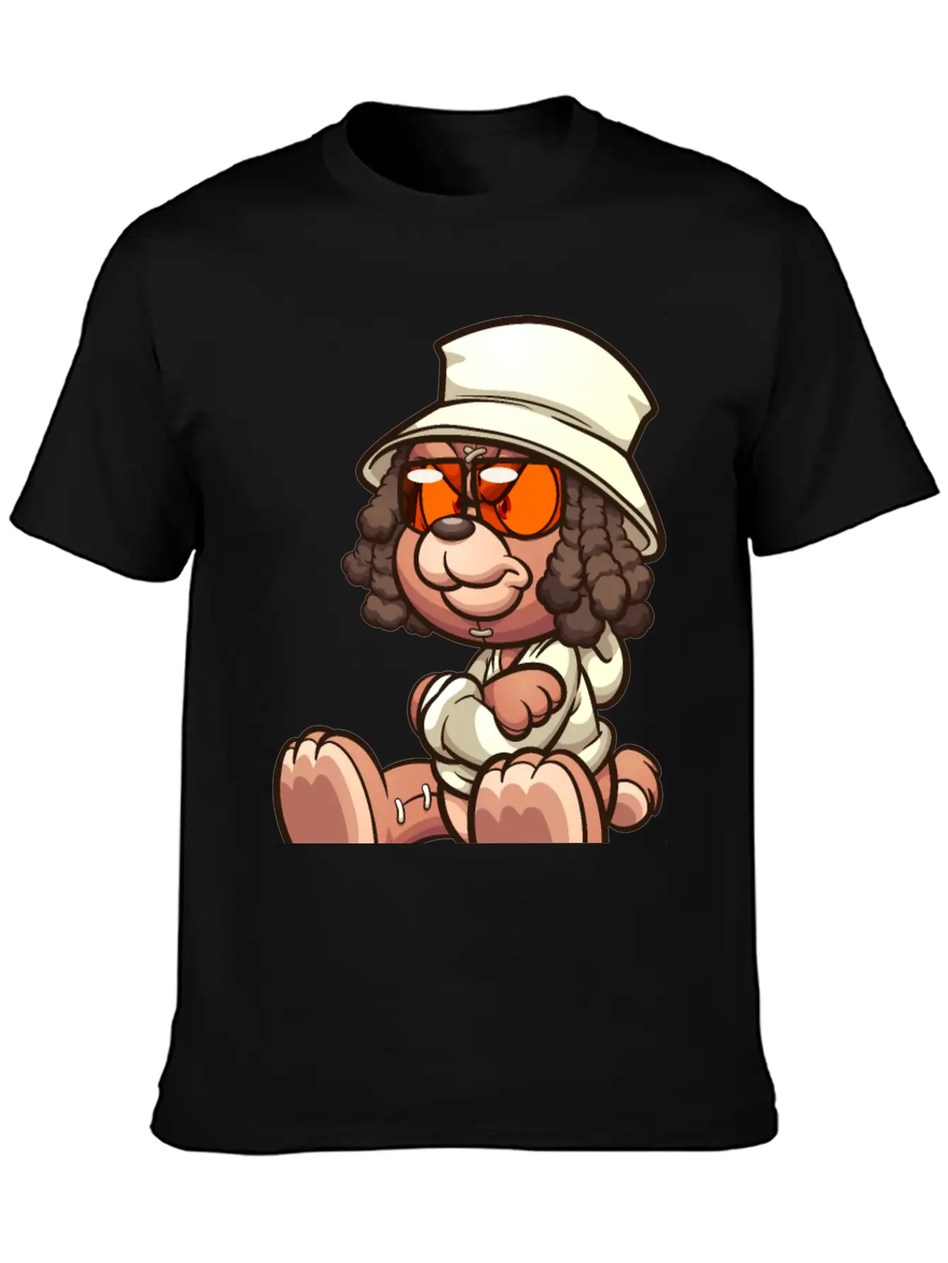 Teddy Bear Sunglasses Lightweight Cotton T-Shirt – Daily Comfort Graphic Shirt