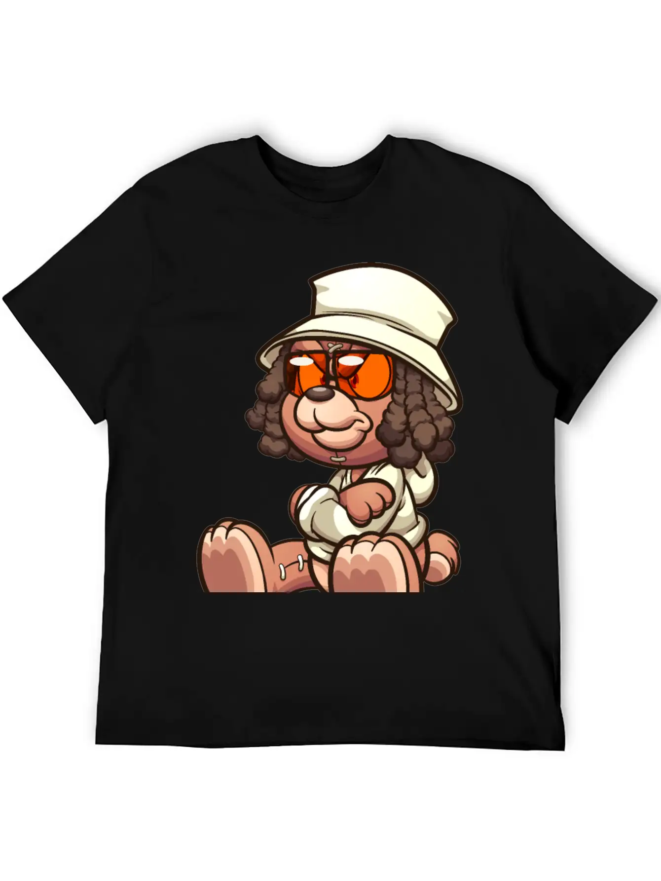 Teddy Bear Sunglasses Lightweight Cotton T-Shirt – Daily Comfort Graphic Shirt