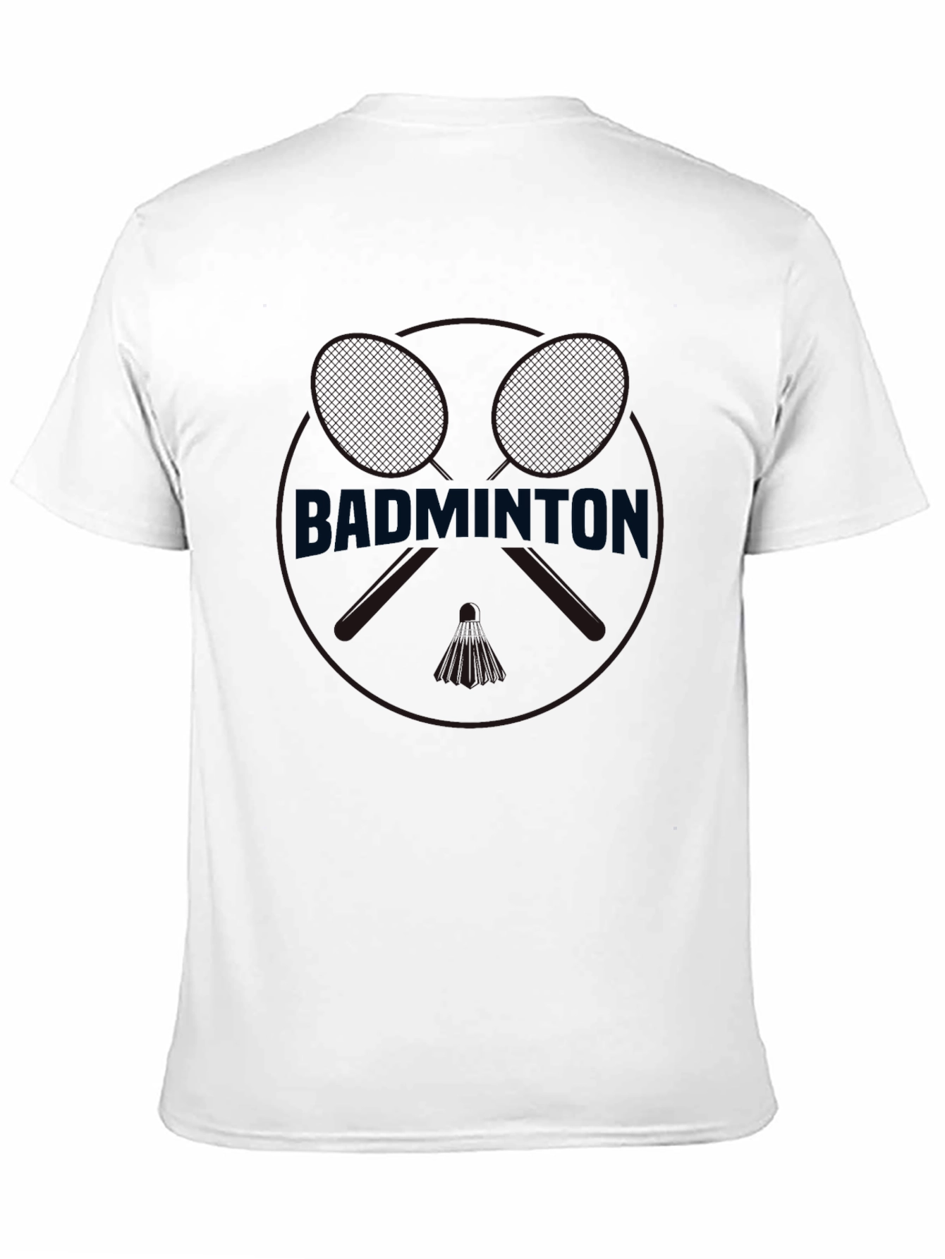Badminton Rackets Graphic Black Tee