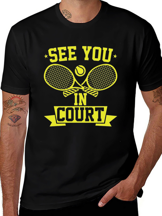 See You In Court Tennis Graphic Tee
