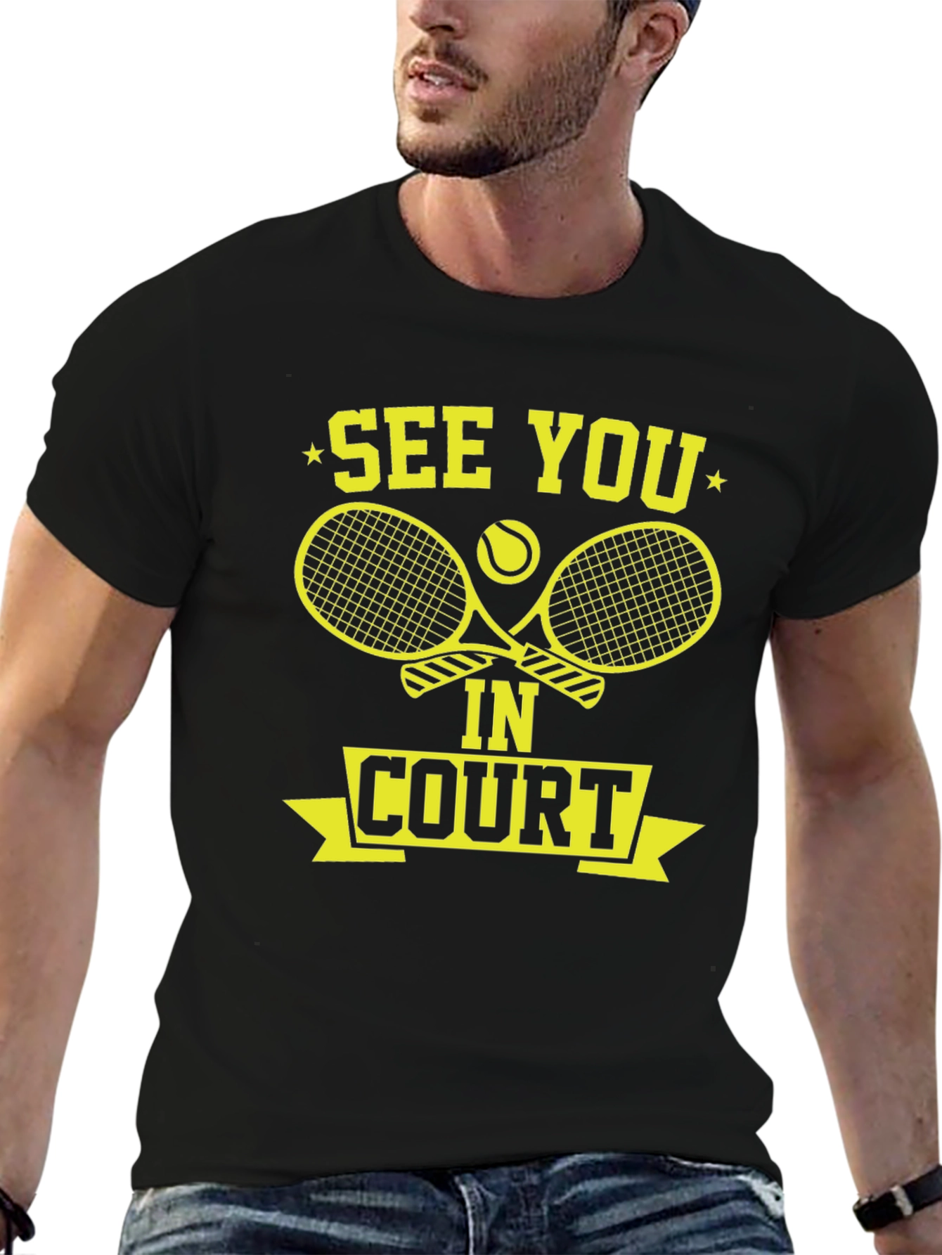 See You In Court Tennis Graphic Tee