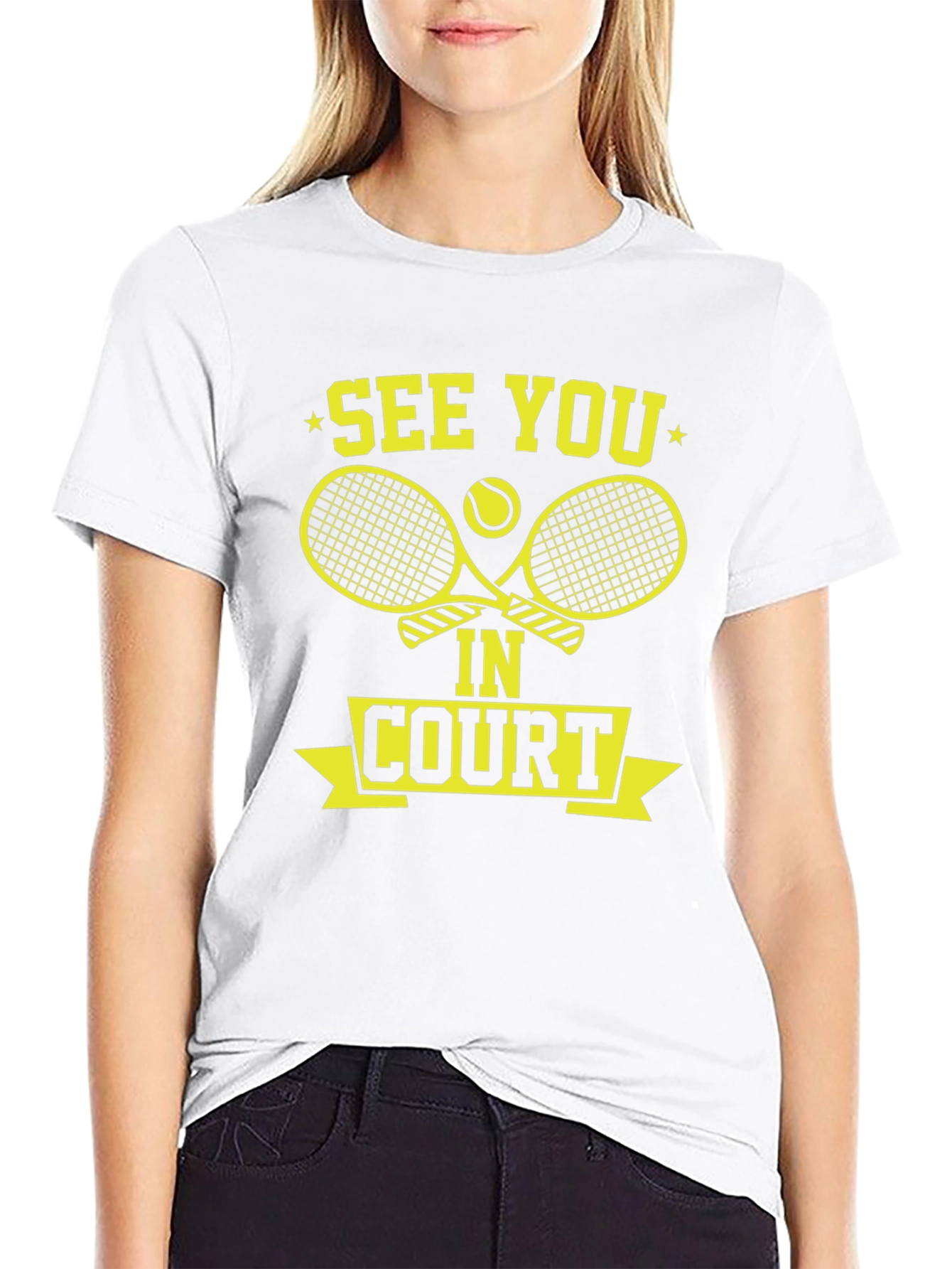 See You In Court Tennis Graphic Tee