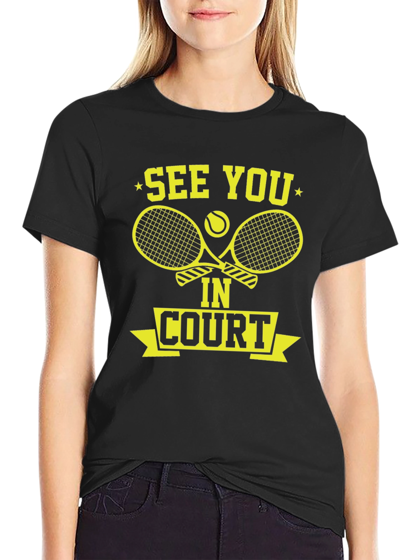 See You In Court Tennis Graphic Tee
