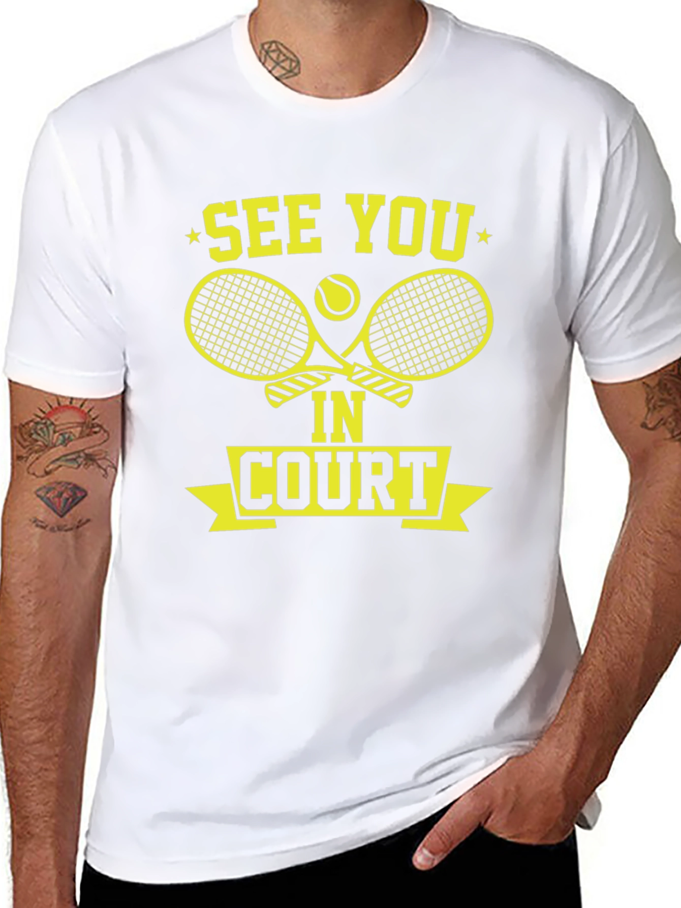 See You In Court Tennis Graphic Tee