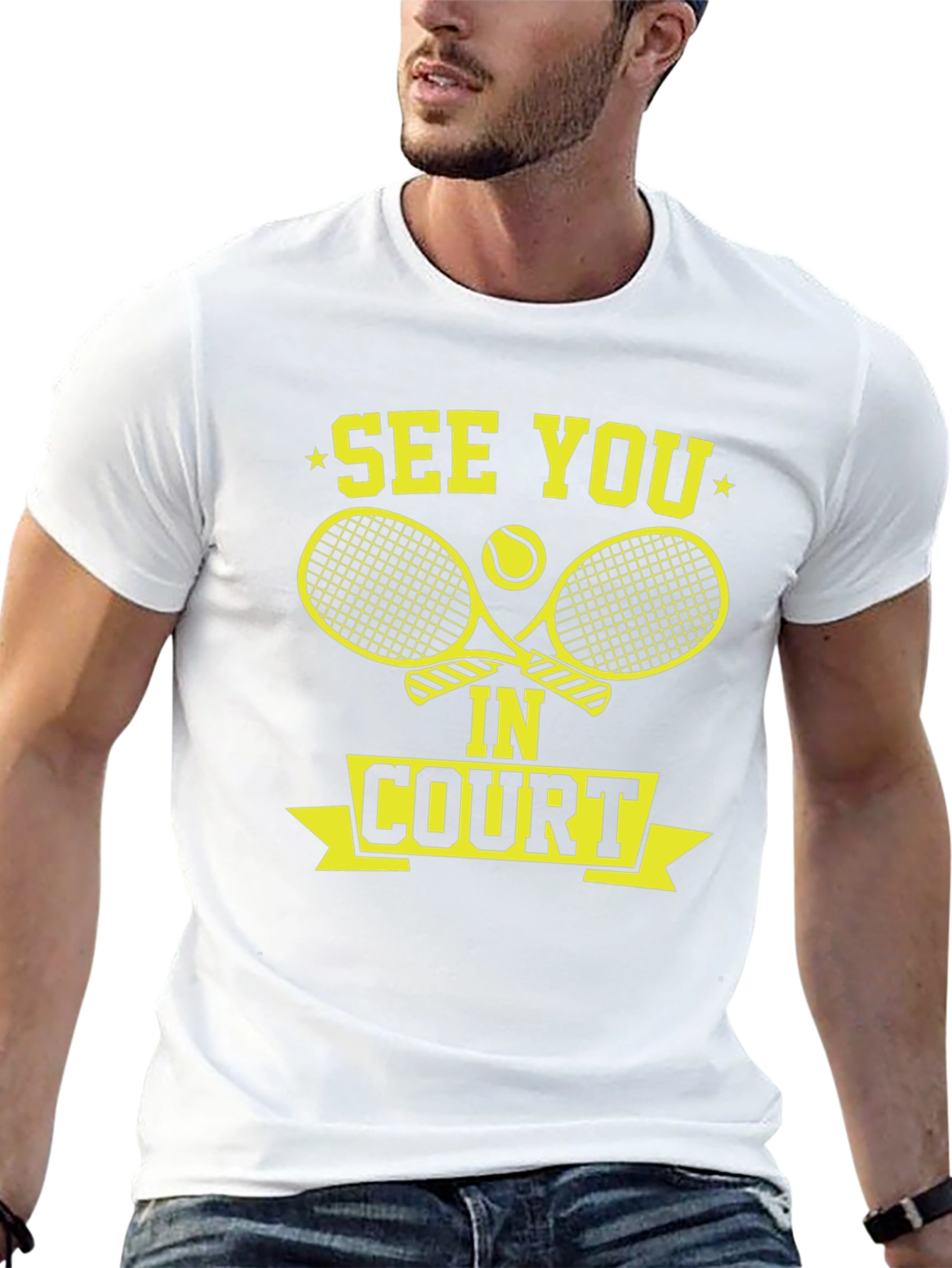 See You In Court Tennis Graphic Tee