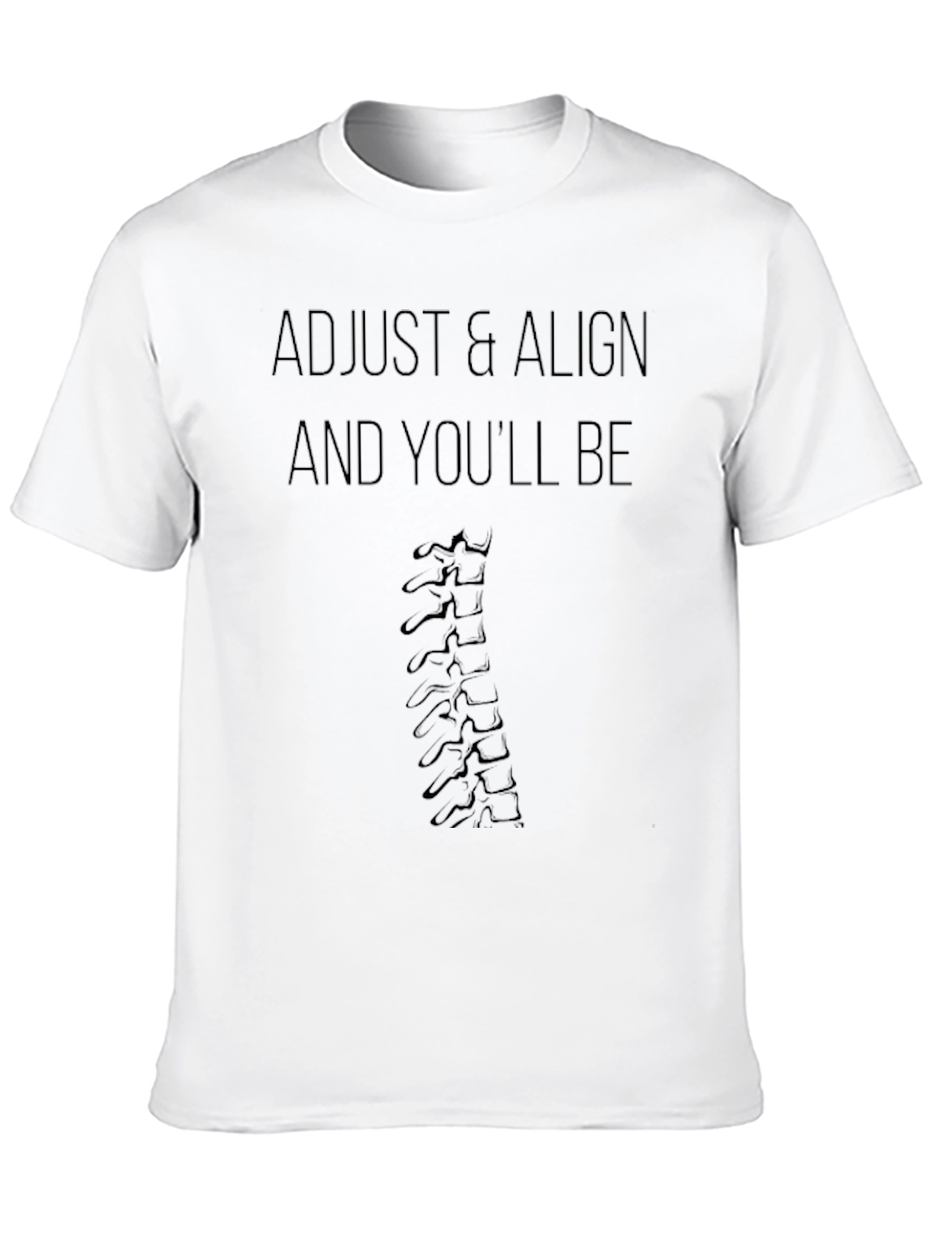 Adjust & Align Spine Graphic Tee - Chiropractic Shirt