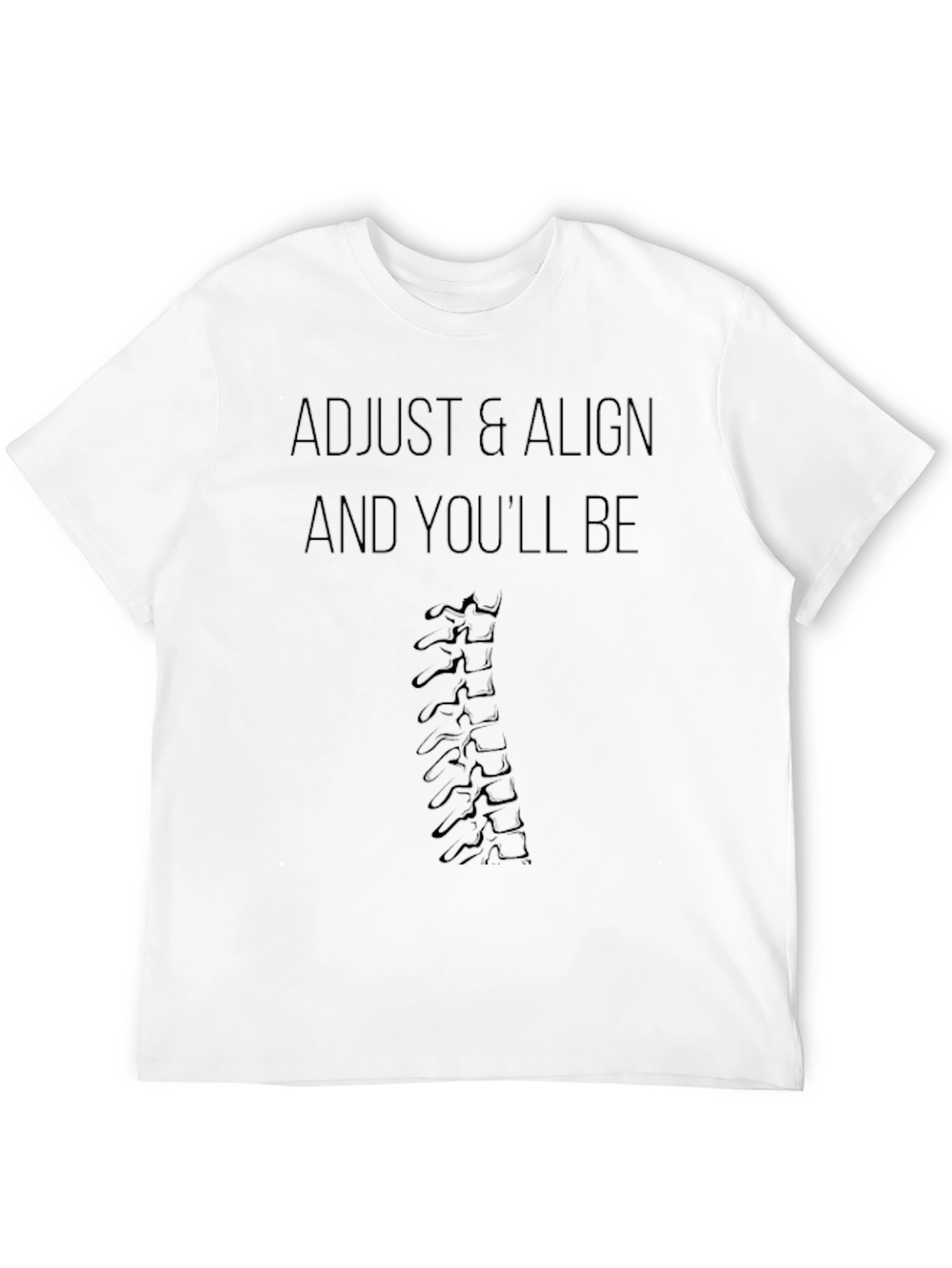 Adjust & Align Spine Graphic Tee - Chiropractic Shirt
