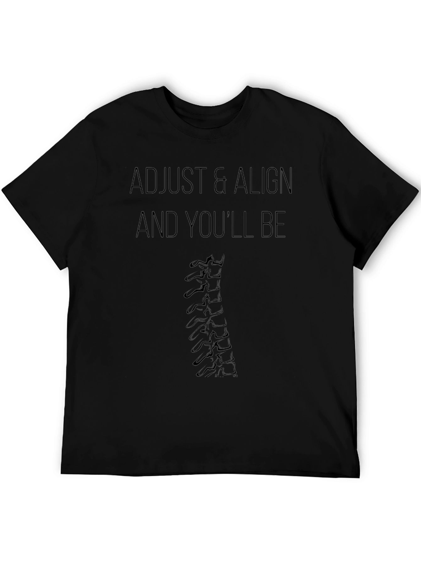 Adjust & Align Spine Graphic Tee - Chiropractic Shirt