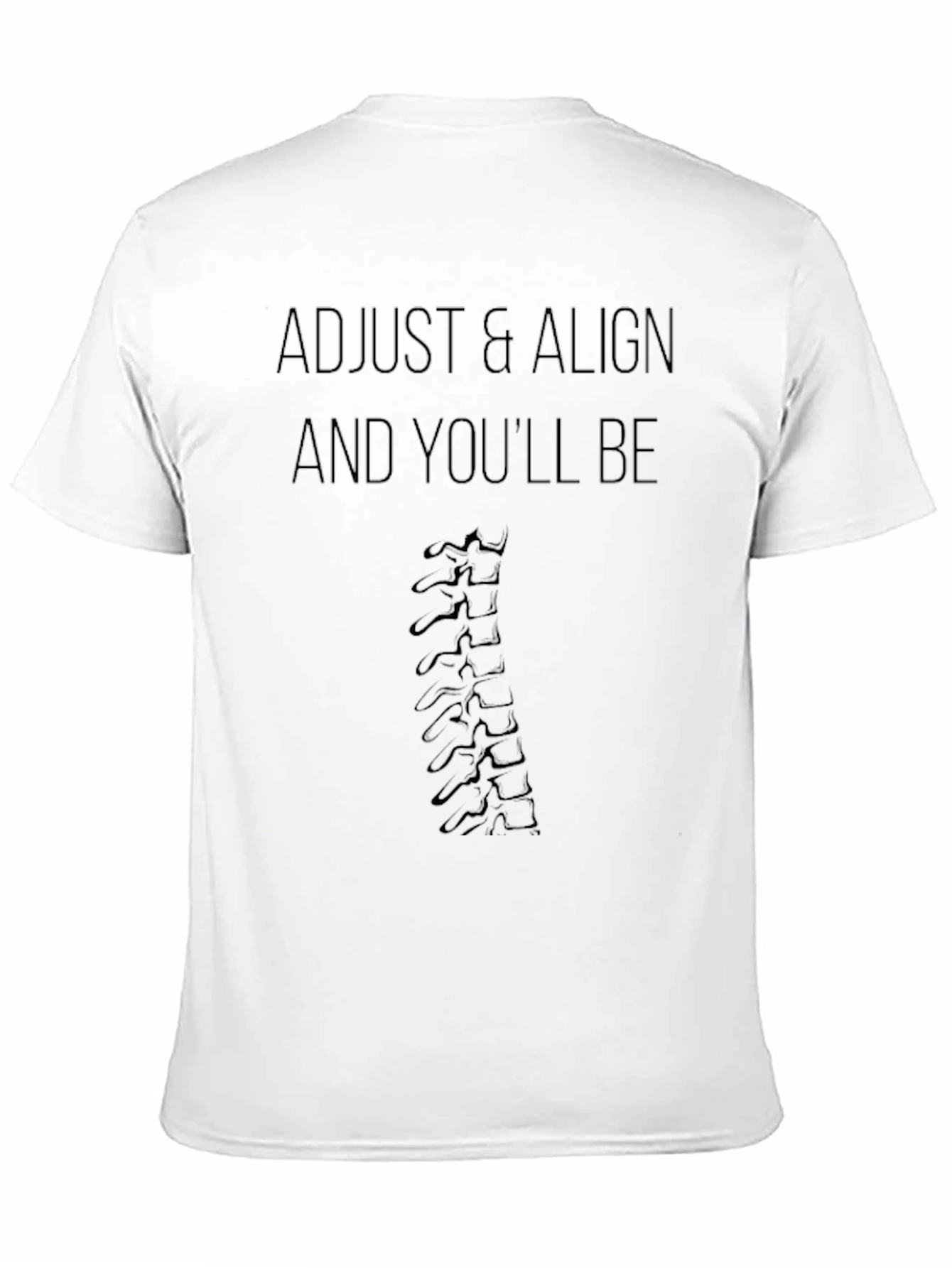 Adjust & Align Spine Graphic Tee - Chiropractic Shirt