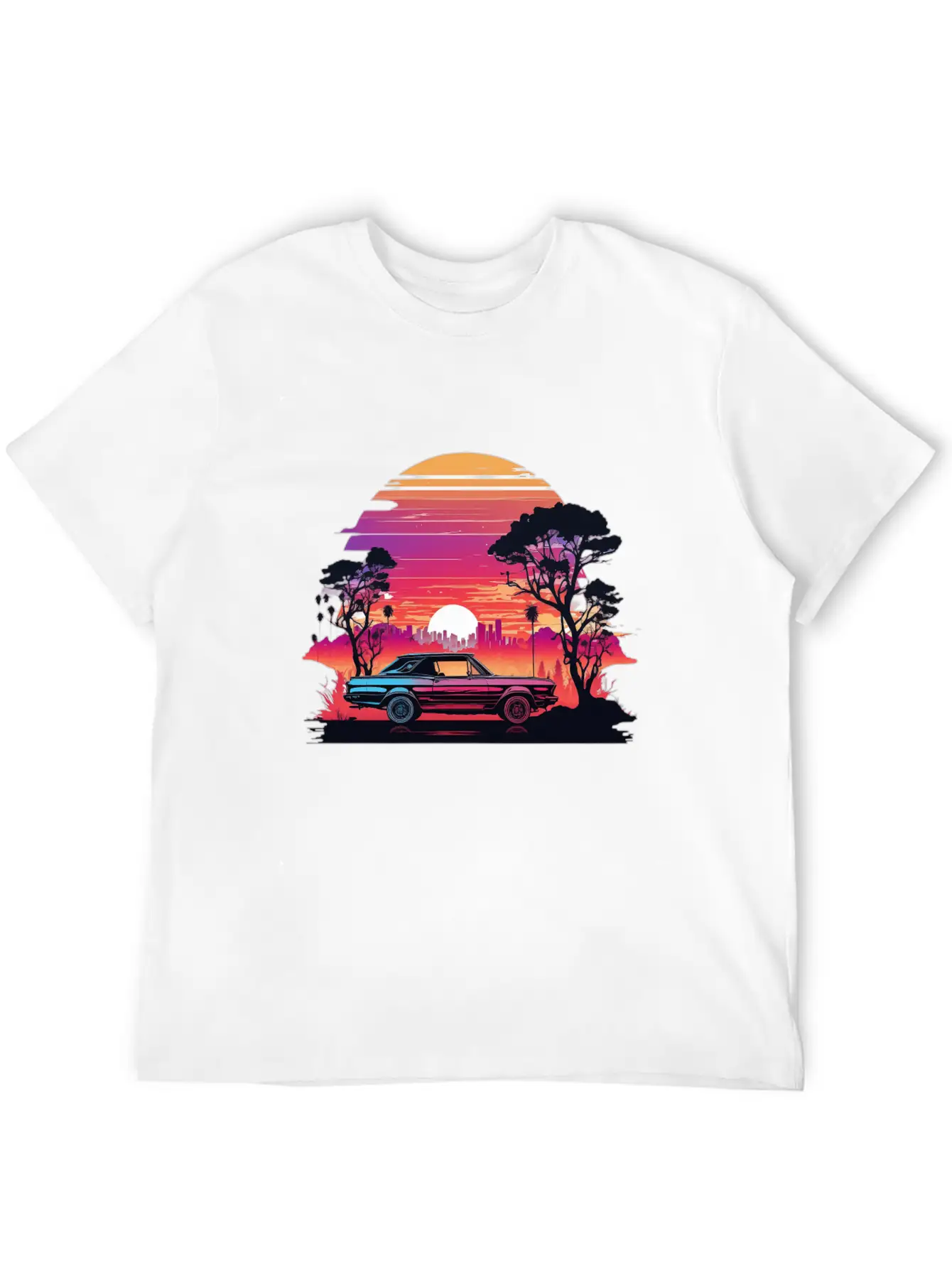 The Beauty Of Nature Amidst Urban Chaos Lightweight Cotton T-Shirt – Daily Comfort Graphic Shirt