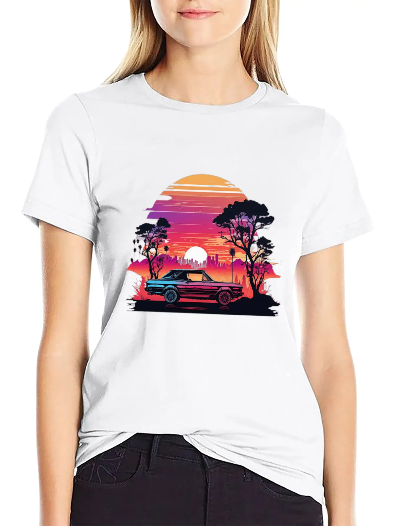 The Beauty Of Nature Amidst Urban Chaos Lightweight Cotton T-Shirt – Daily Comfort Graphic Shirt