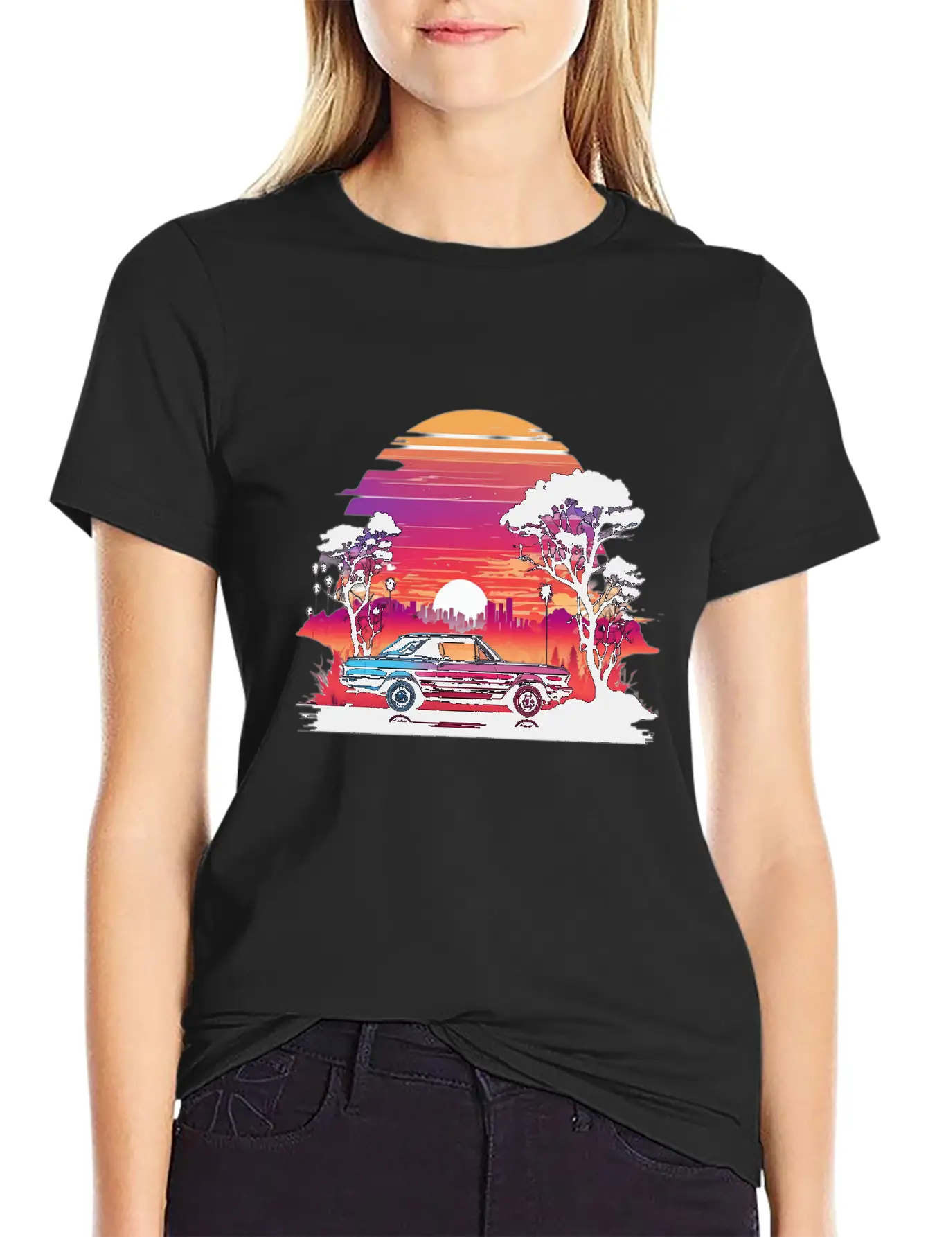 The Beauty Of Nature Amidst Urban Chaos Lightweight Cotton T-Shirt – Daily Comfort Graphic Shirt