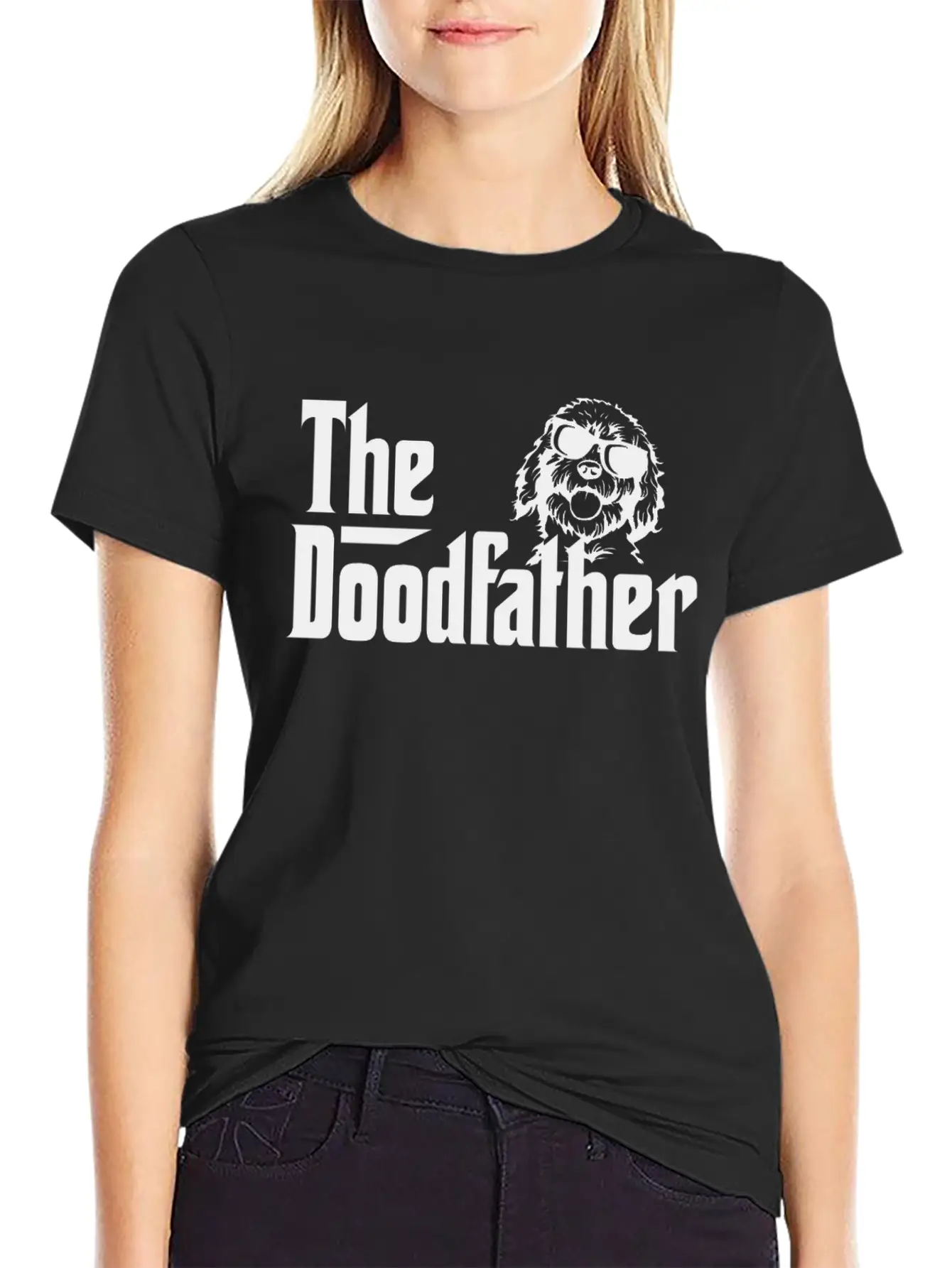 The Doodfather Doodle Dad Godfather Gift Lightweight Cotton T-Shirt – Daily Comfort Graphic Shirt