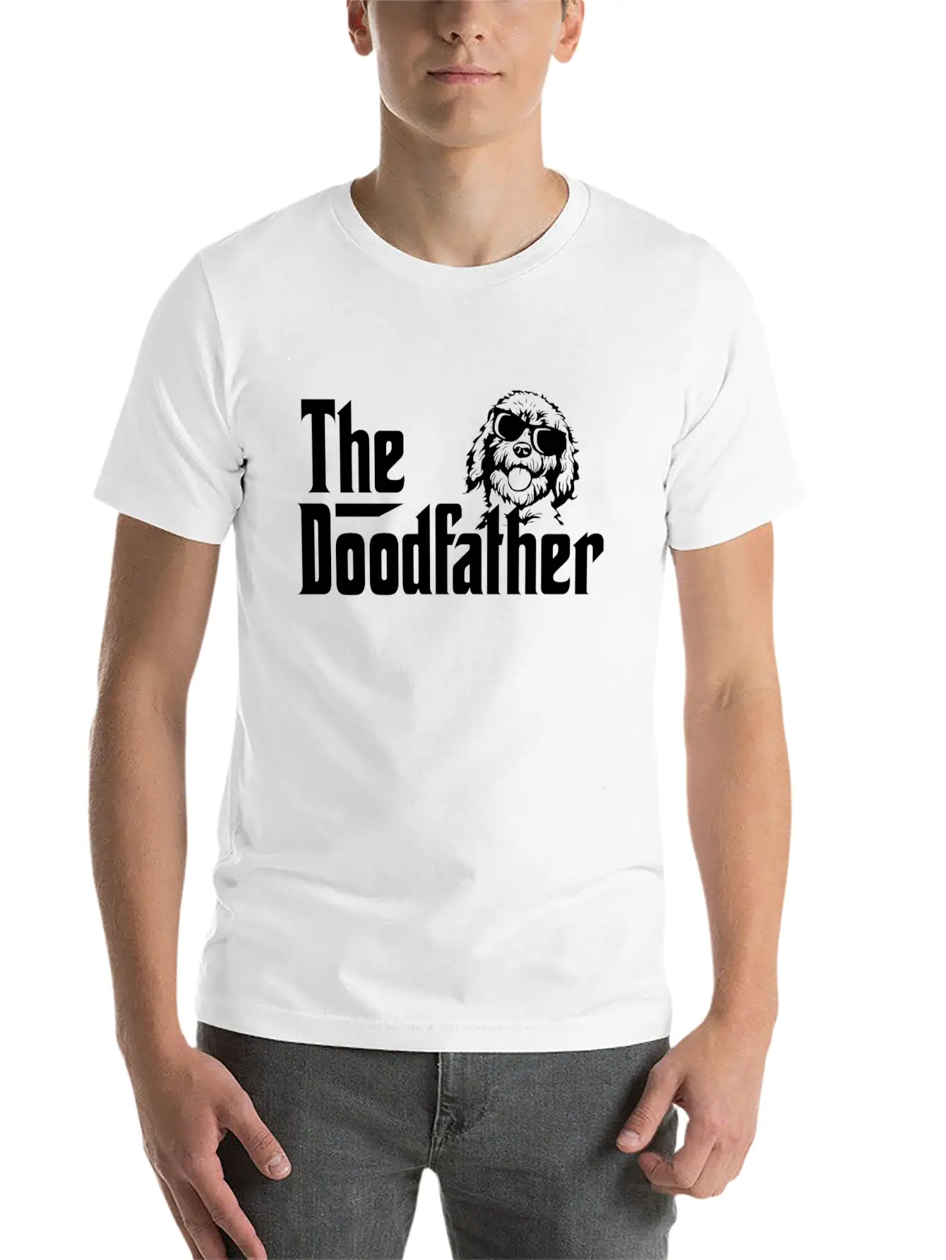 The Doodfather Doodle Dad Godfather Gift Lightweight Cotton T-Shirt – Daily Comfort Graphic Shirt