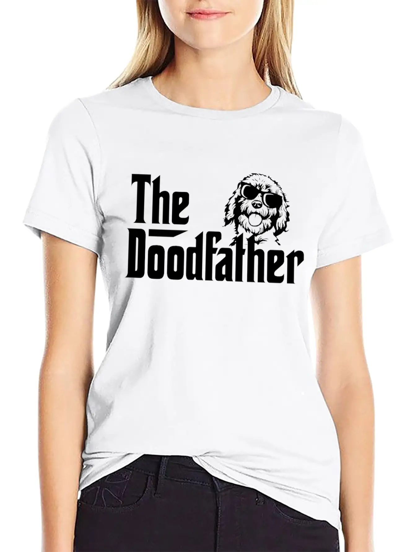 The Doodfather Doodle Dad Godfather Gift Lightweight Cotton T-Shirt – Daily Comfort Graphic Shirt