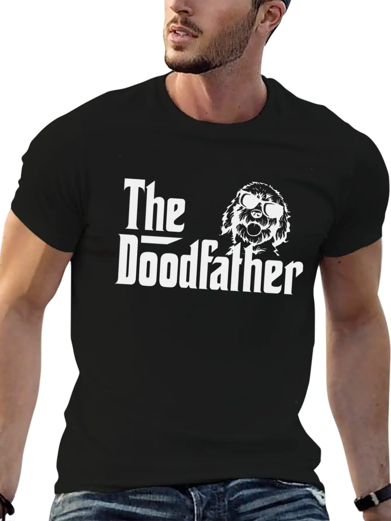 The Doodfather Doodle Dad Godfather Gift Lightweight Cotton T-Shirt – Daily Comfort Graphic Shirt