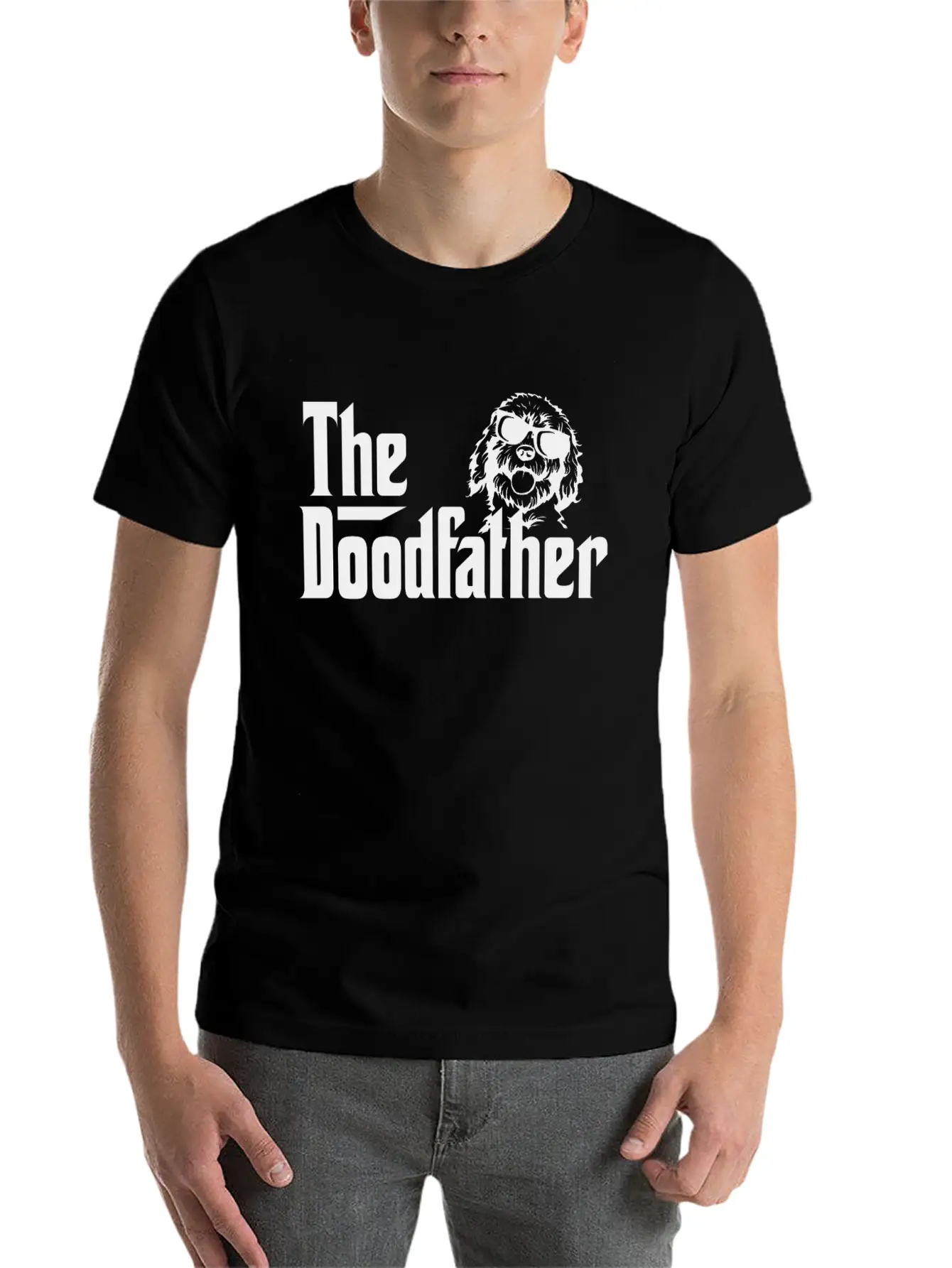 The Doodfather Doodle Dad Godfather Gift Lightweight Cotton T-Shirt – Daily Comfort Graphic Shirt