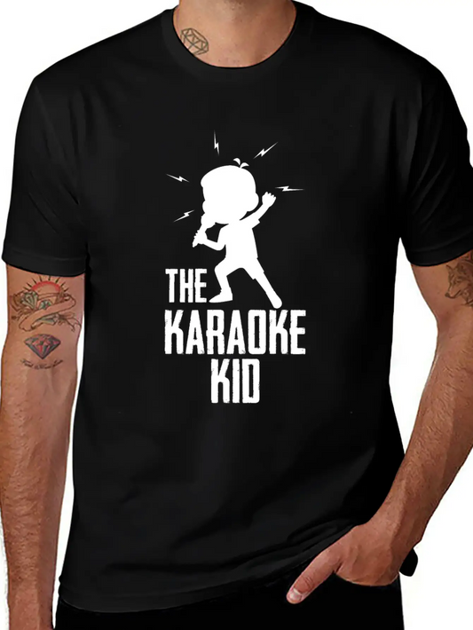 The Karaoke Kid Microphone Singer Kids Vocal Music Lightweight Cotton T-Shirt – Daily Comfort Graphic Shirt