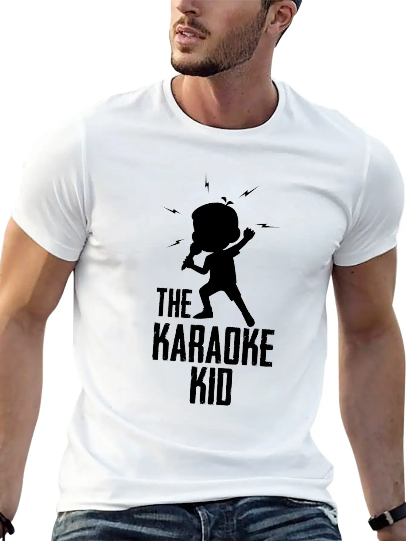 The Karaoke Kid Microphone Singer Kids Vocal Music Lightweight Cotton T-Shirt – Daily Comfort Graphic Shirt