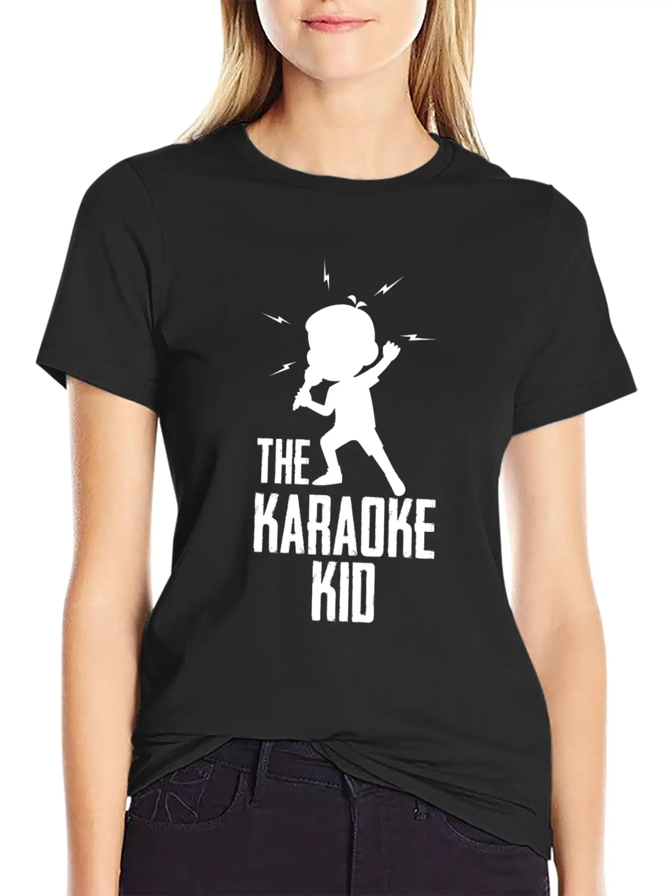The Karaoke Kid Microphone Singer Kids Vocal Music Lightweight Cotton T-Shirt – Daily Comfort Graphic Shirt