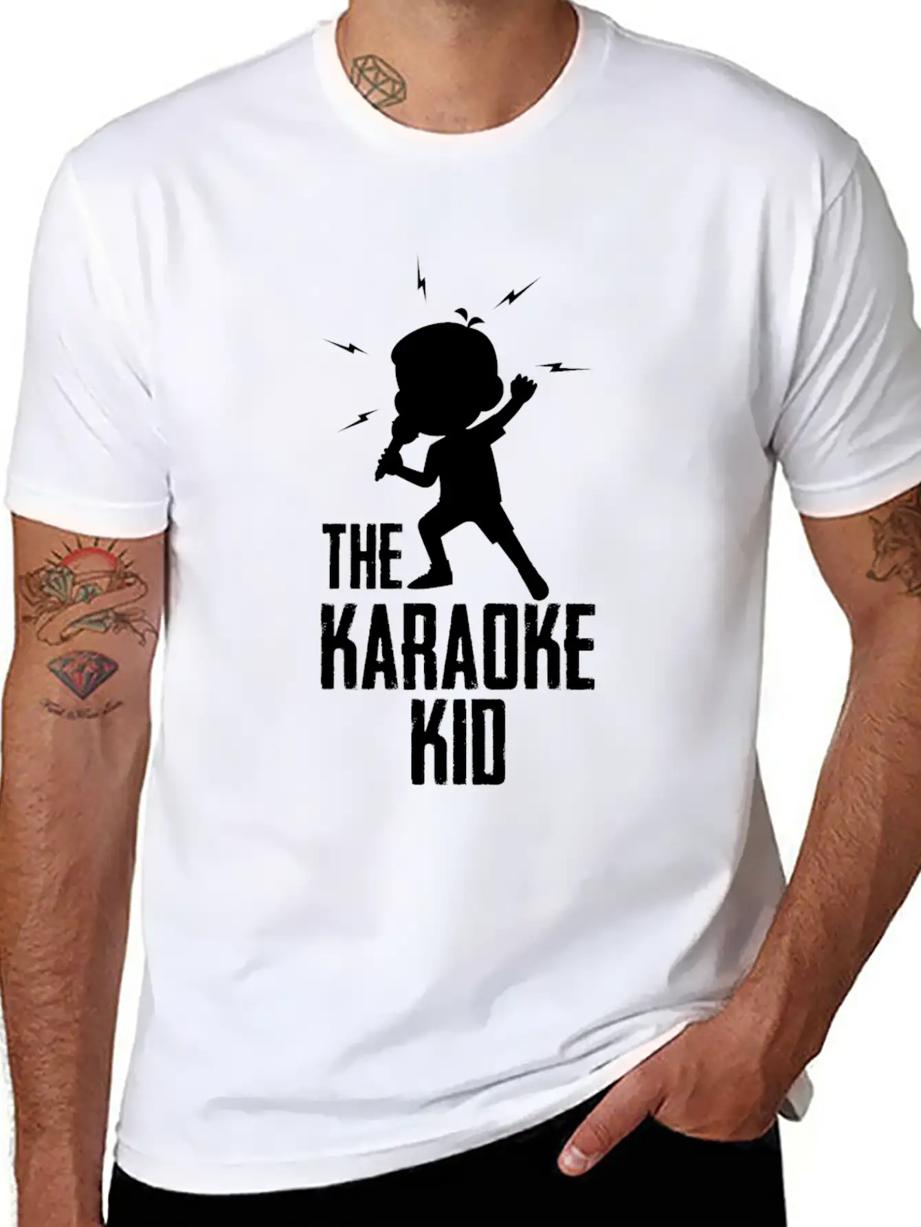 The Karaoke Kid Microphone Singer Kids Vocal Music Lightweight Cotton T-Shirt – Daily Comfort Graphic Shirt