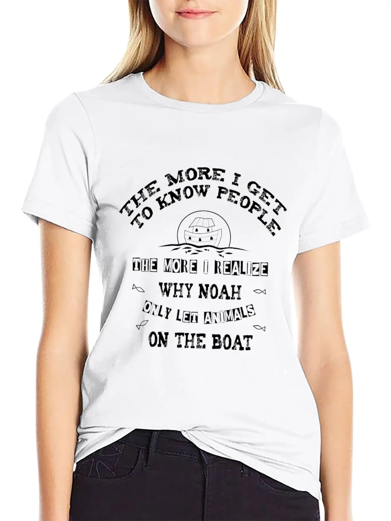 The More I Get To Know People, The More I Realize Lightweight Cotton T-Shirt – Daily Comfort Graphic Shirt