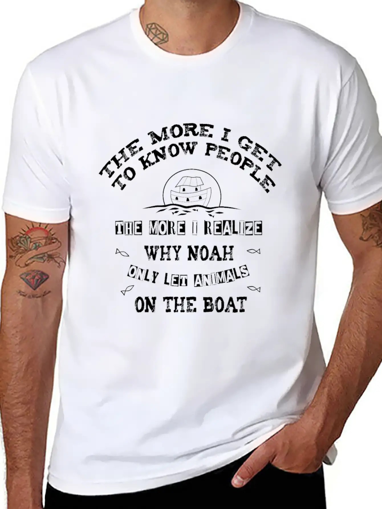The More I Get To Know People, The More I Realize Lightweight Cotton T-Shirt – Daily Comfort Graphic Shirt