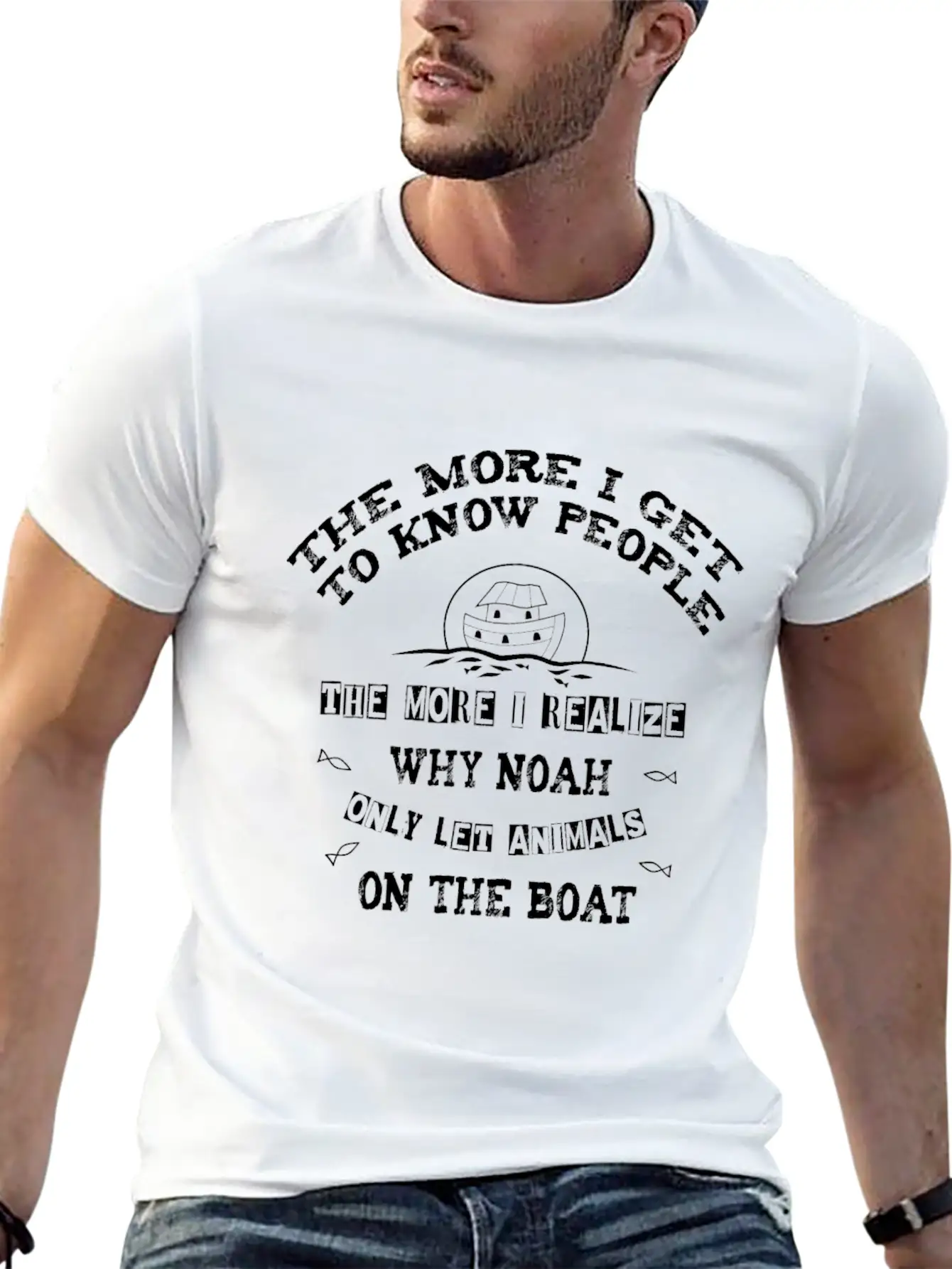 The More I Get To Know People, The More I Realize Lightweight Cotton T-Shirt – Daily Comfort Graphic Shirt