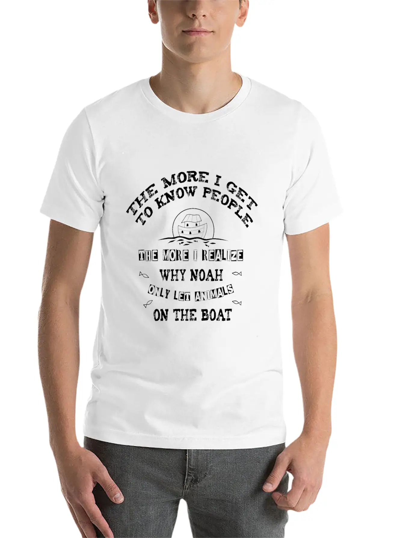 The More I Get To Know People, The More I Realize Lightweight Cotton T-Shirt – Daily Comfort Graphic Shirt