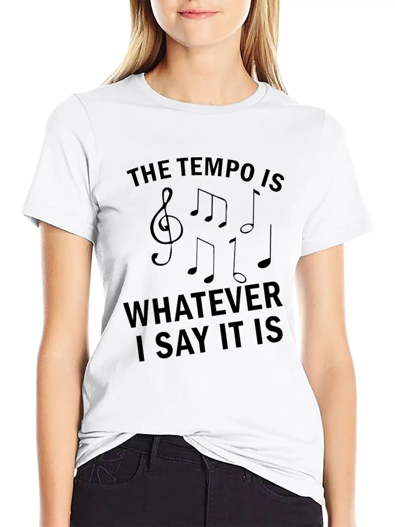 The Tempo Is Whatever I Say It Is Music Gift Lightweight Cotton T-Shirt – Daily Comfort Graphic Shirt