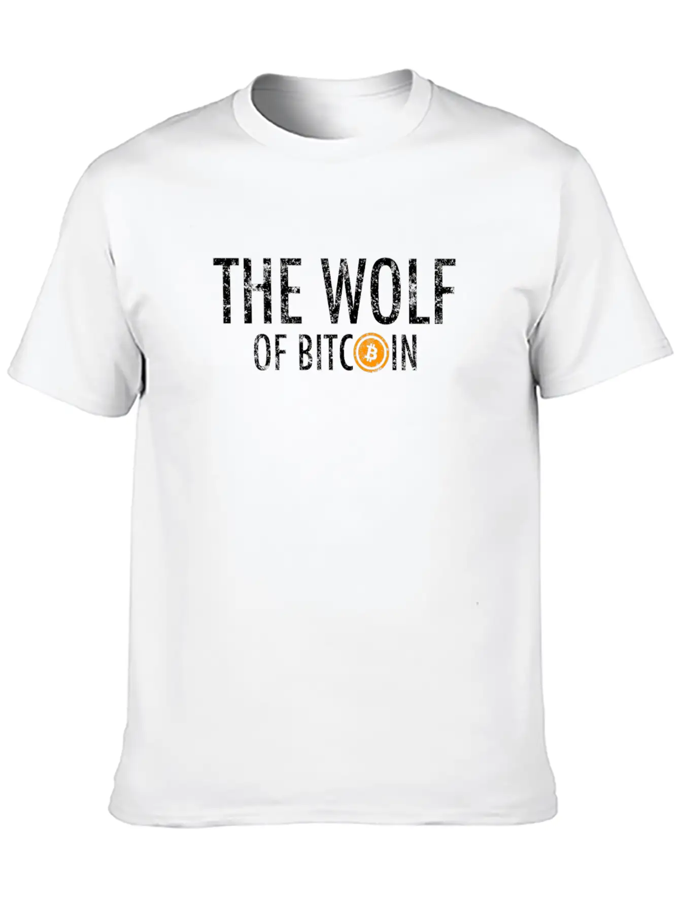 The Wolf Of Bitcoin Vintage Cryptocurrency Lightweight Cotton T-Shirt – Daily Comfort Graphic Shirt