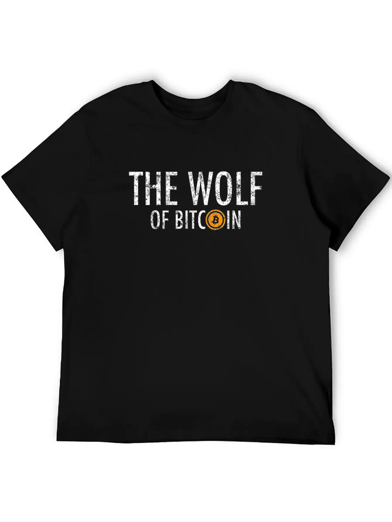 The Wolf Of Bitcoin Vintage Cryptocurrency Lightweight Cotton T-Shirt – Daily Comfort Graphic Shirt