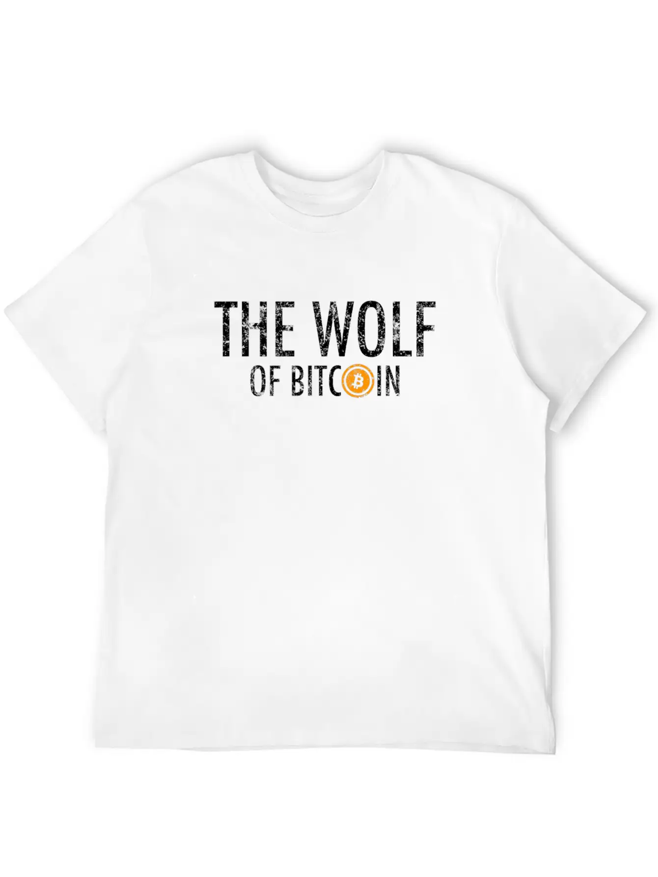 The Wolf Of Bitcoin Vintage Cryptocurrency Lightweight Cotton T-Shirt – Daily Comfort Graphic Shirt