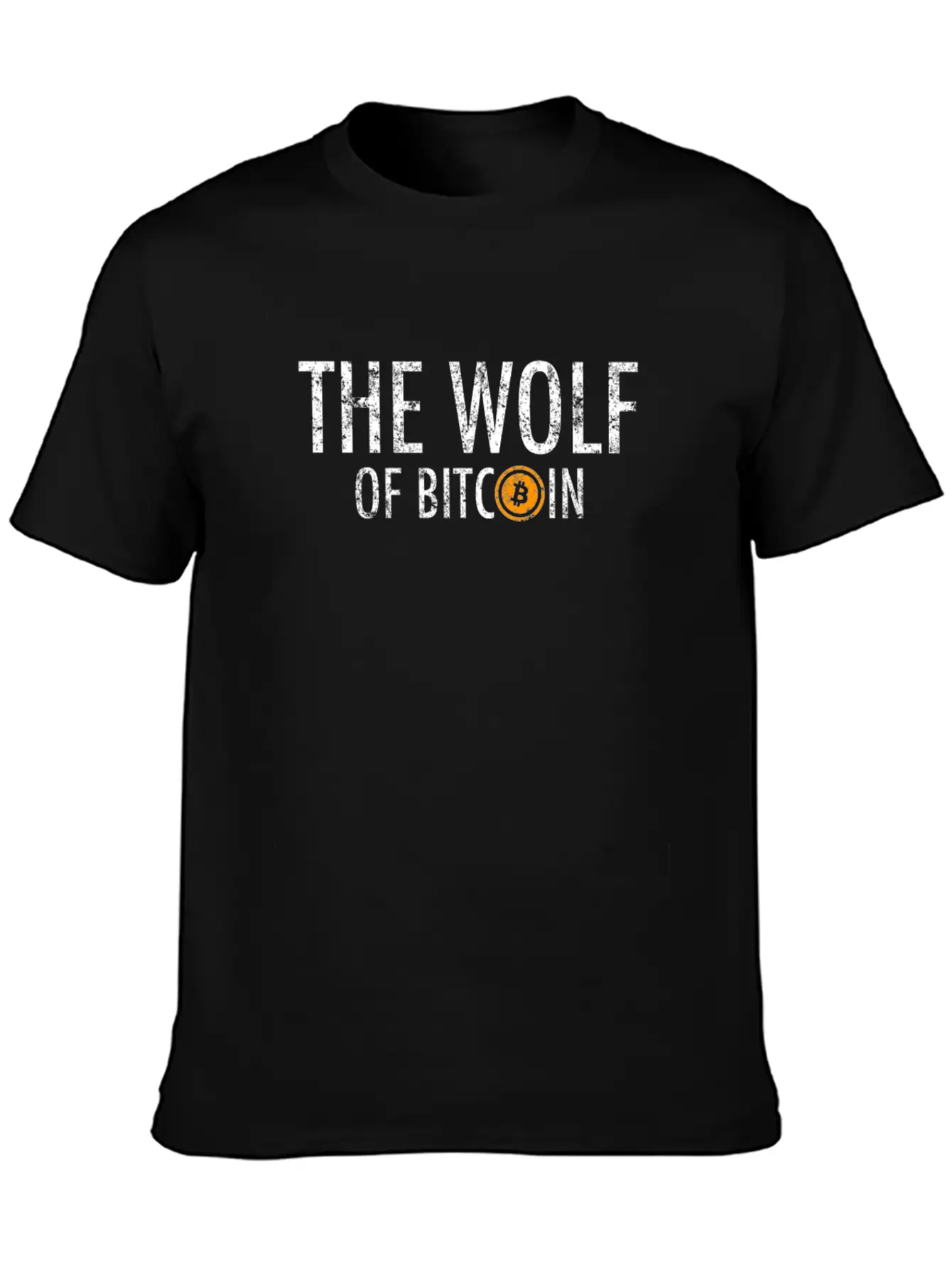 The Wolf Of Bitcoin Vintage Cryptocurrency Lightweight Cotton T-Shirt – Daily Comfort Graphic Shirt
