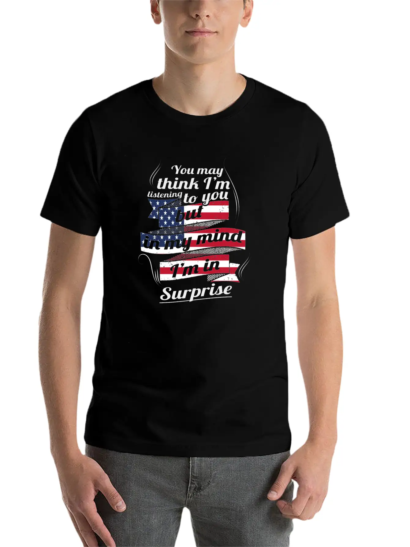 THERAPIE URLAUB AMERICA USA TRAVEL Surprise Lightweight Cotton T-Shirt – Daily Comfort Graphic Shirt